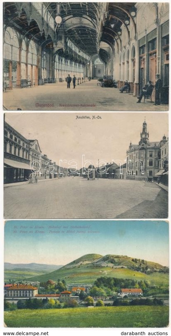 ** * 38 Db Régi Külföldi Városképes Lap, Közte Néhány Erdélyi Lap; Vegyes Minőség / 38 Pre-1945 European Town-view Postc - Unclassified