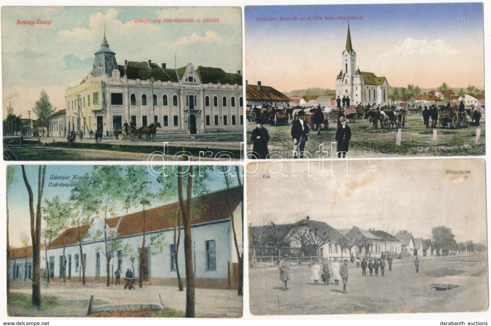 ** * 30 Db RÉGI Magyar Városképes Lap Jobbakkal / 30 Pre-1945 Hungarian Town-view Postcards With Interesting Ones - Zonder Classificatie