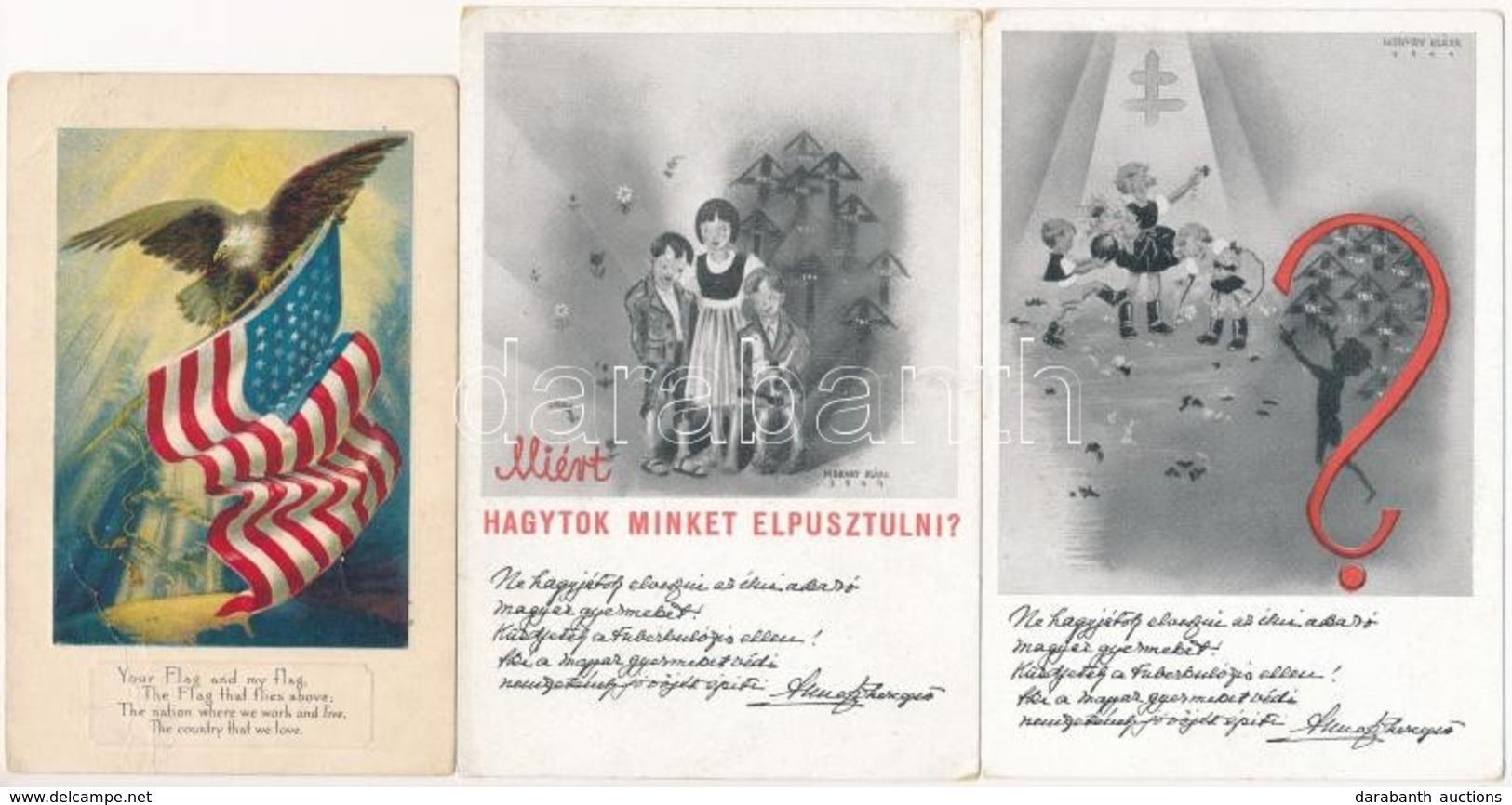 ** * 6 Db RÉGI Propaganda és Irredenta Képeslap / 6 Pre-1945 Propaganda And Irredenta Postcards - Ohne Zuordnung