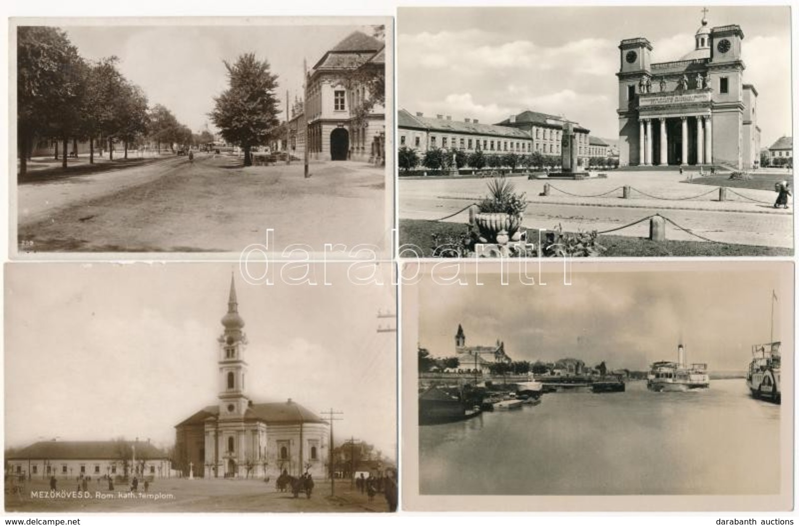 ** * 50 Db Főleg MODERN Magyar Városképes Lap, Közte Néhány Régi / 50 Mainly MODERN Hungarian Town-view Postcards, Inclu - Zonder Classificatie