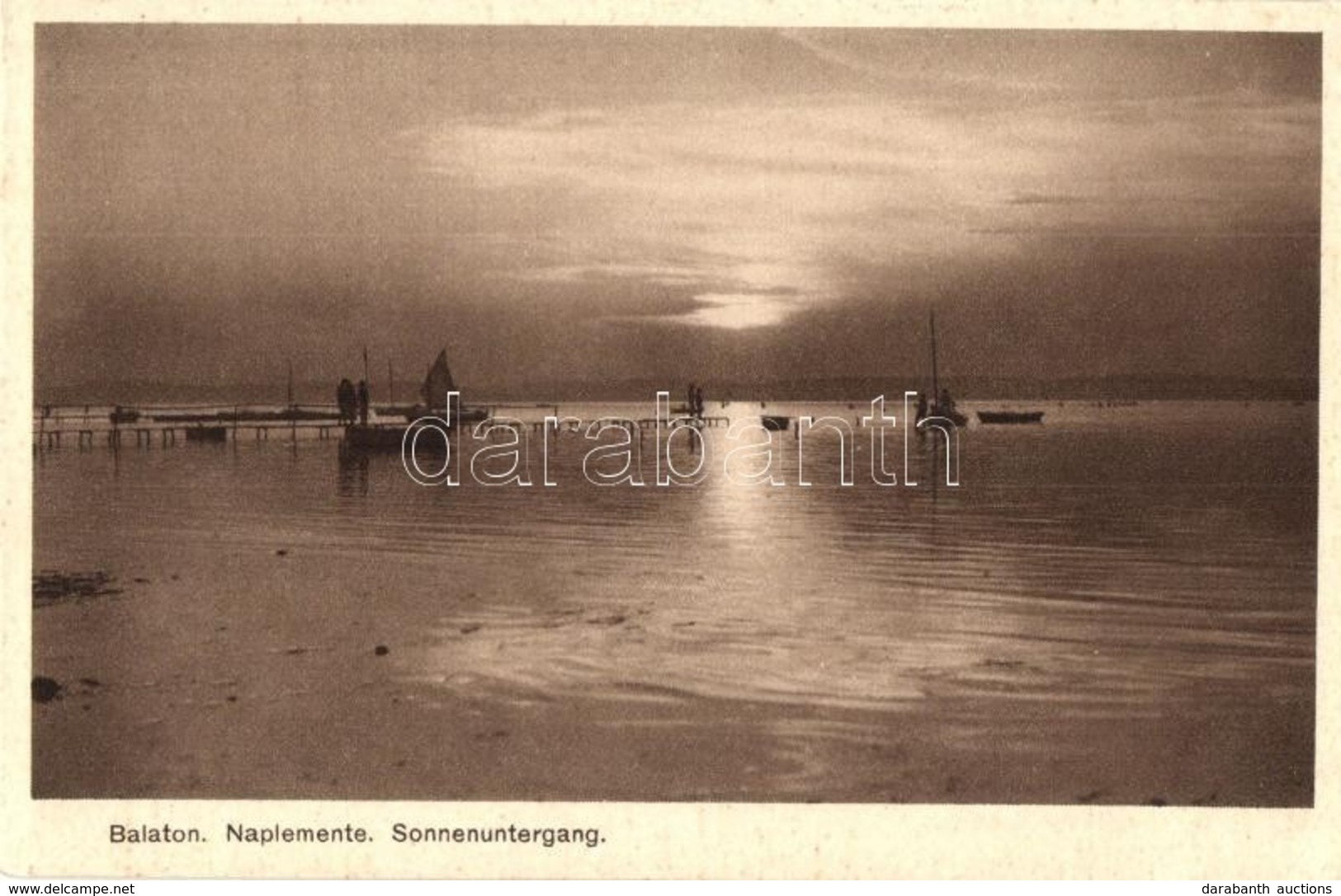 ** T2 Balaton. Naplemente. Sonnenuntergang. Kiadja: Aringer Budapest 55. Sz. - Non Classés