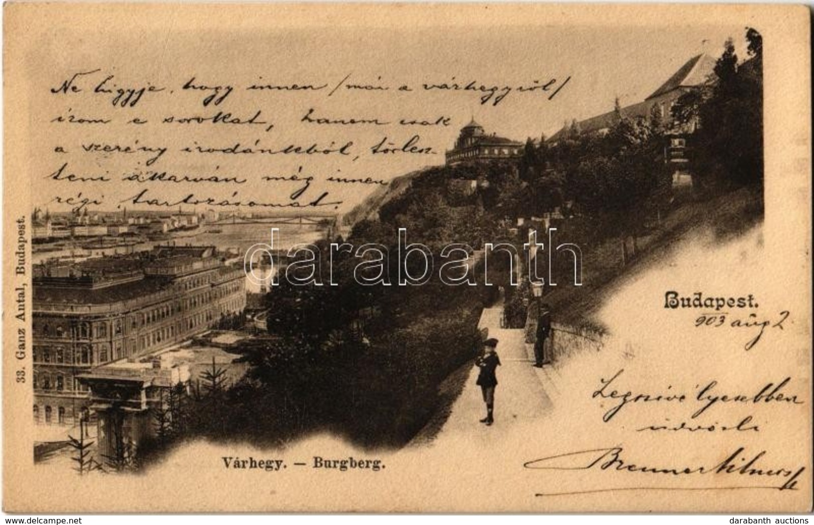 * T2 1903 Budapest I. Várhegy. Ganz Antal 33. - Zonder Classificatie