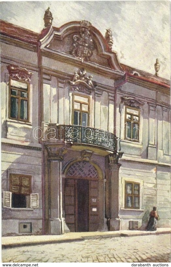 ** T2 Budapest I. Werbőczy Utca (ma Táncsics Mihály út), Barokk Ház, Műemlékek Országos Bizottsága - Zonder Classificatie