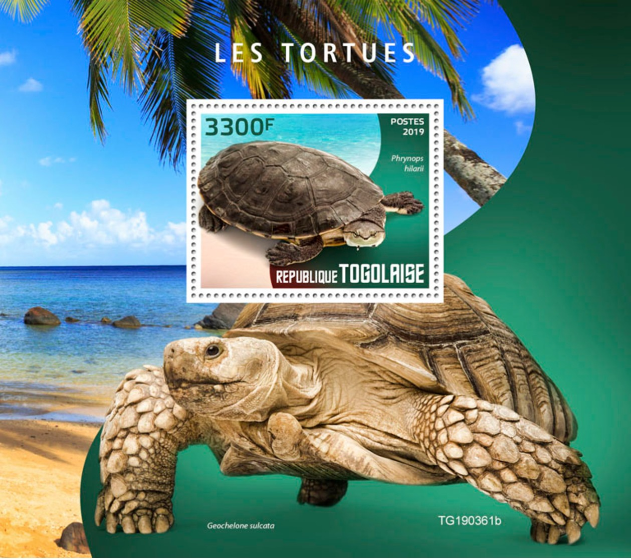 Togo 2019 Turtles Fauna Turtle S/S TG190361 - Other & Unclassified