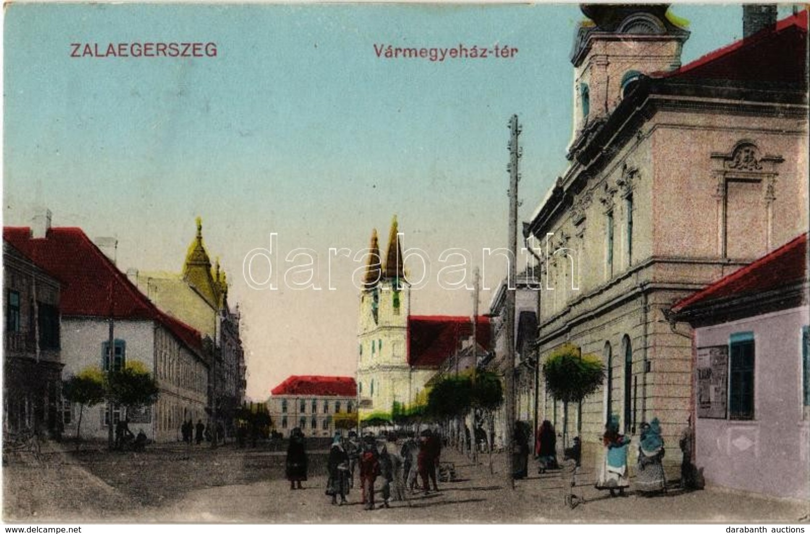 T2 1927 Zalaegerszeg, Vármegyeház Tér, Templom - Zonder Classificatie