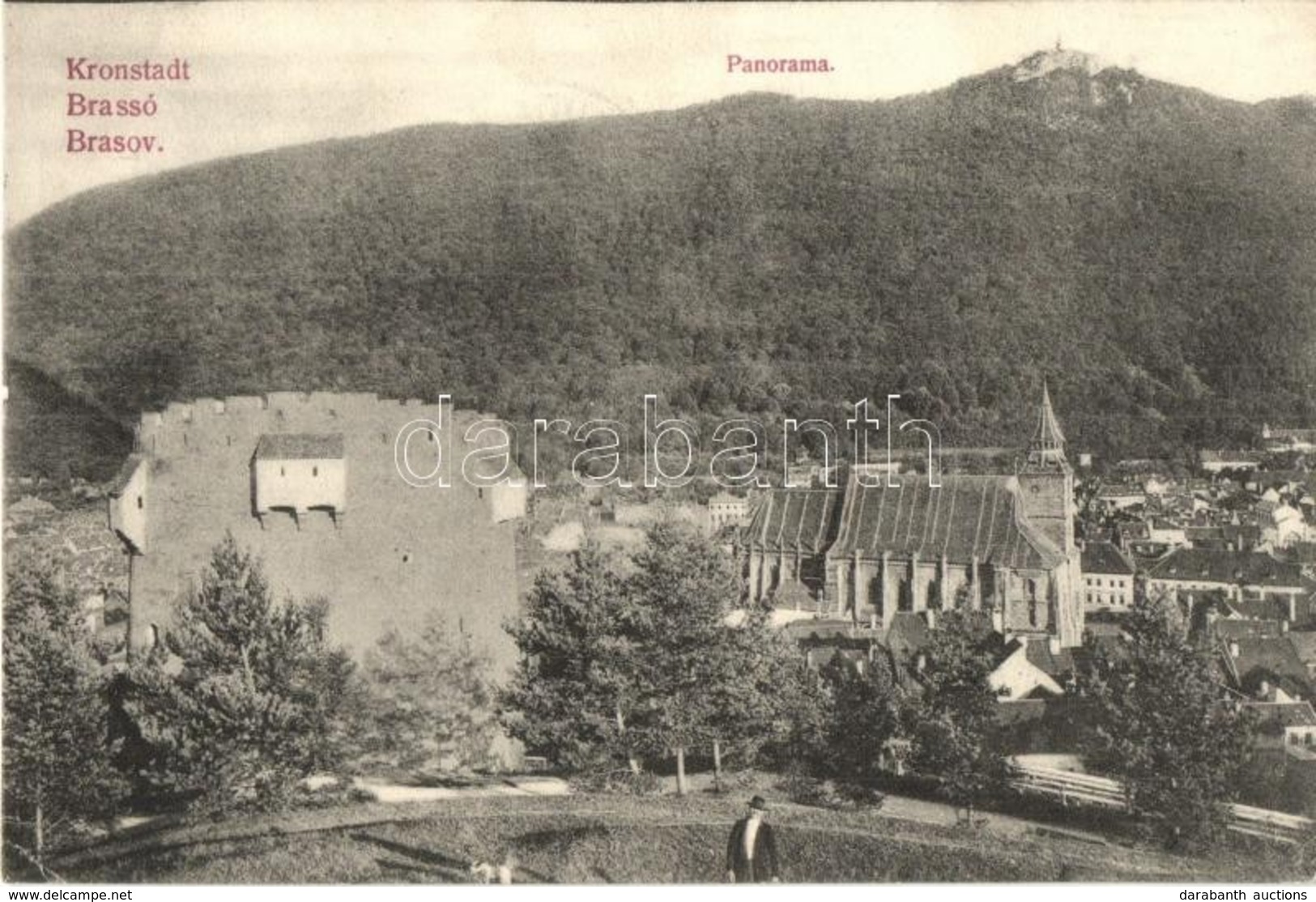T2 1908 Brassó, Brasov, Kronstadt; Várfal, Fekete Templom / Castle Wall, Church - Sin Clasificación