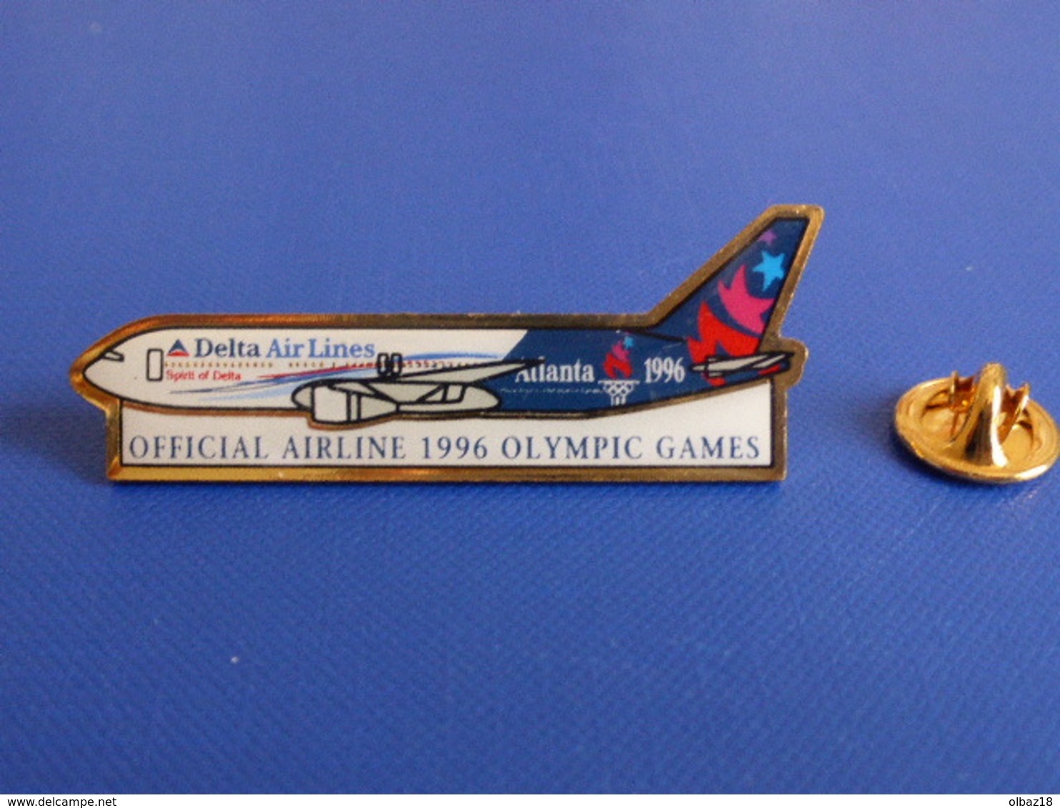 Pin's Delta Airlines - Jeux Olympiques - Olympic Games - Atlanta 1996 (i19) - Avions