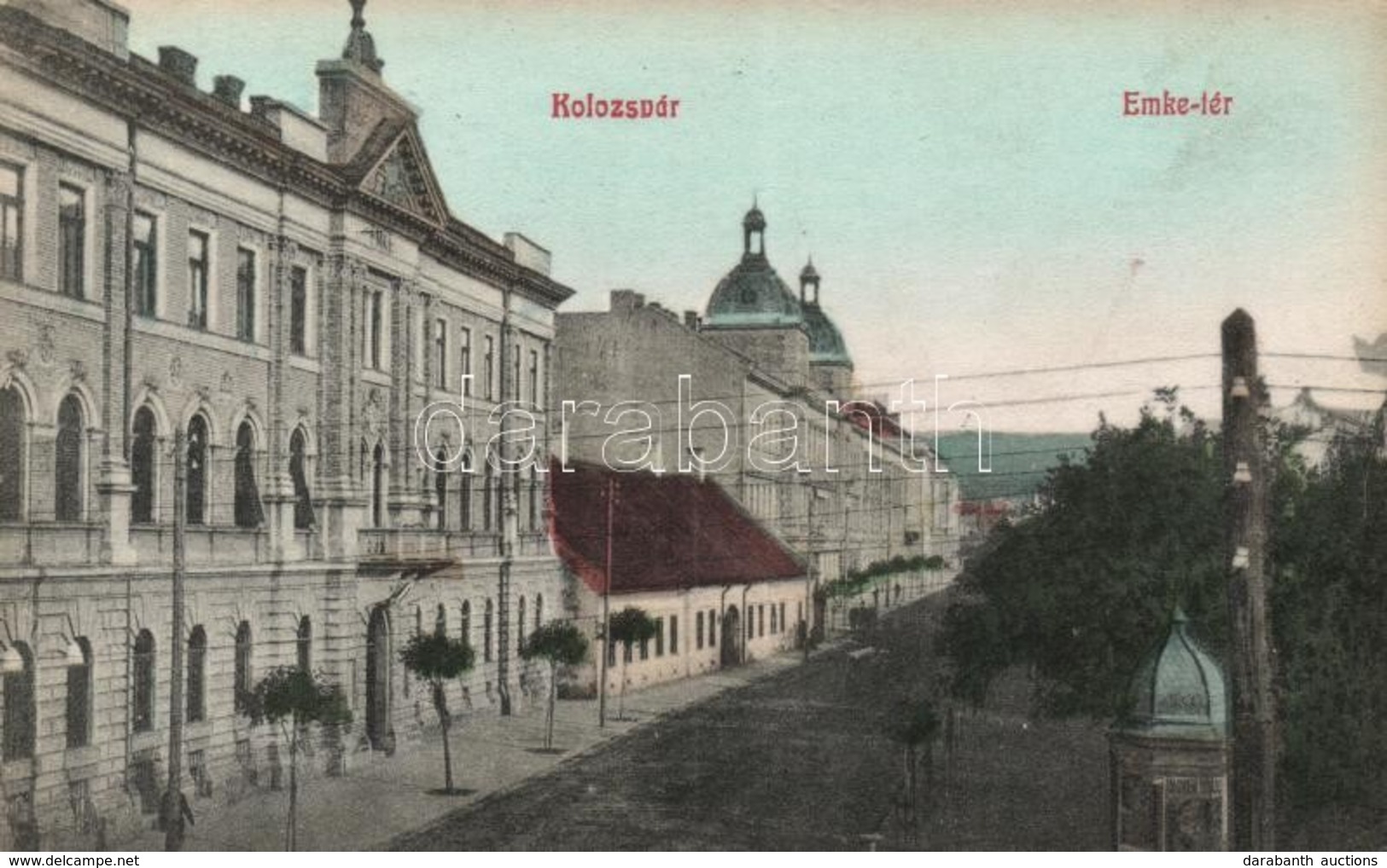 T2/T3 1909 Kolozsvár, Cluj; Emke Tér, Hirdetőoszlop. Újhelyi és Boros Kiadása / Square, Advertising Column  (EK) - Sin Clasificación
