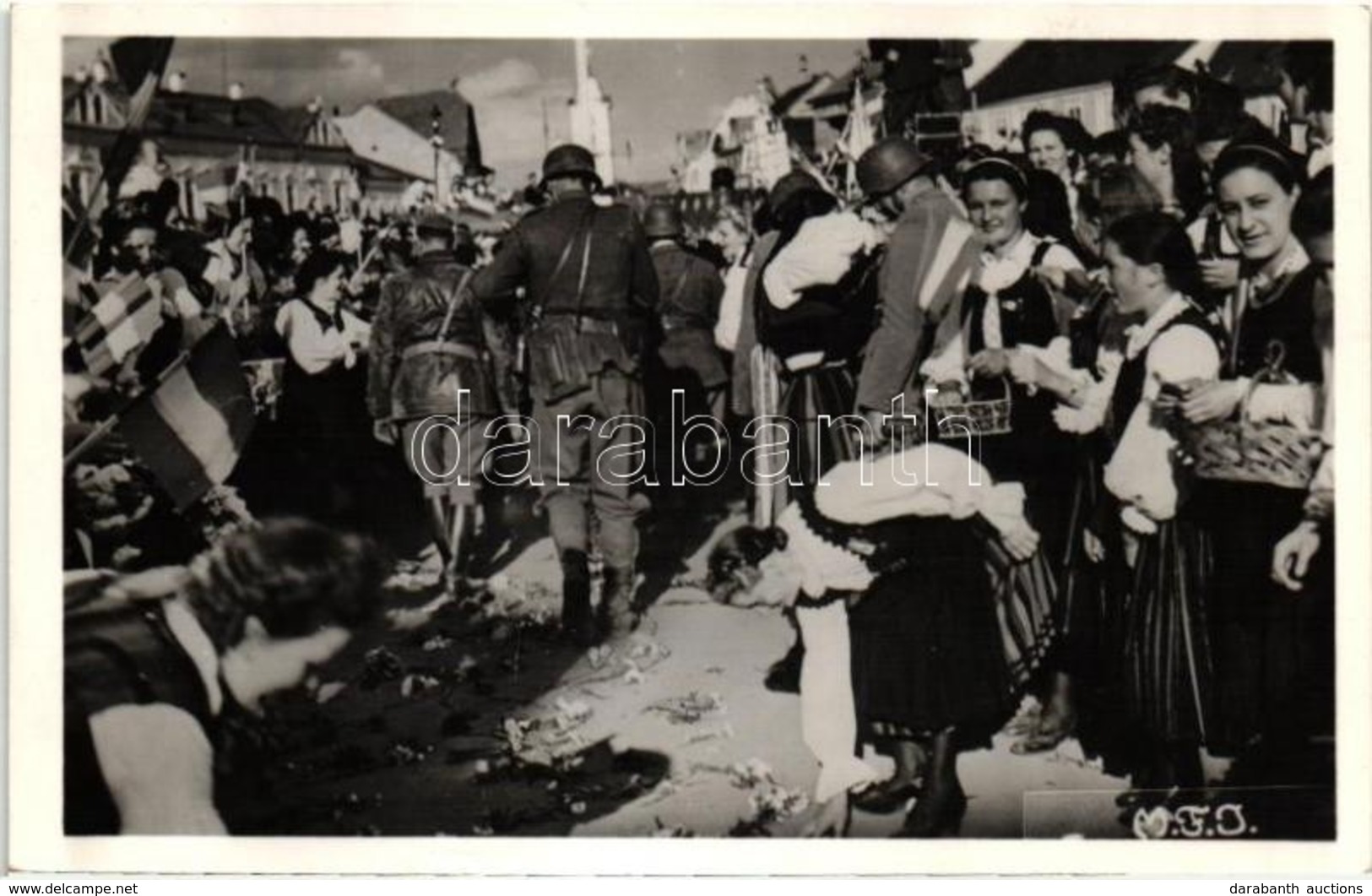 * T2 1940 Kolozsvár, Cluj; Bevonulás / Entry Of The Hungarian Troops, 'Kolozsvár Visszatért' So. Stpl. - Zonder Classificatie