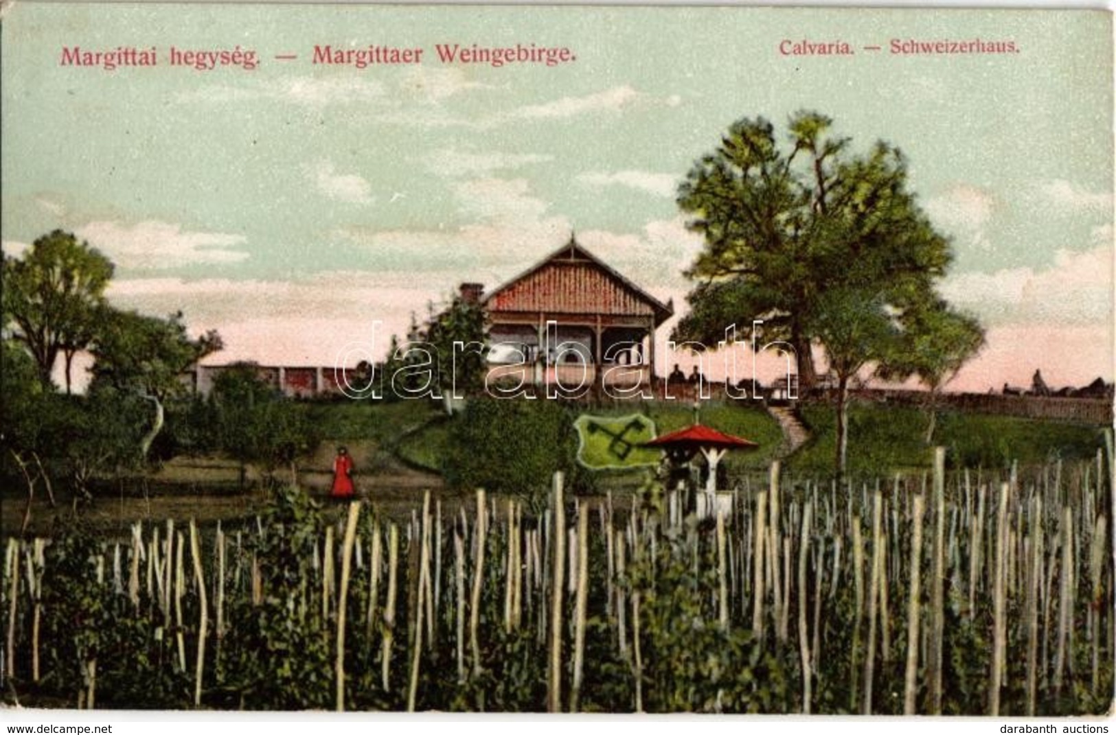 T1/T2 1911 Margitta, Marghita; Margittai-hegység, Szőlőhegy, Calvaria Villa / Margittaer Weingebirge, Schweizerhaus / Vi - Zonder Classificatie