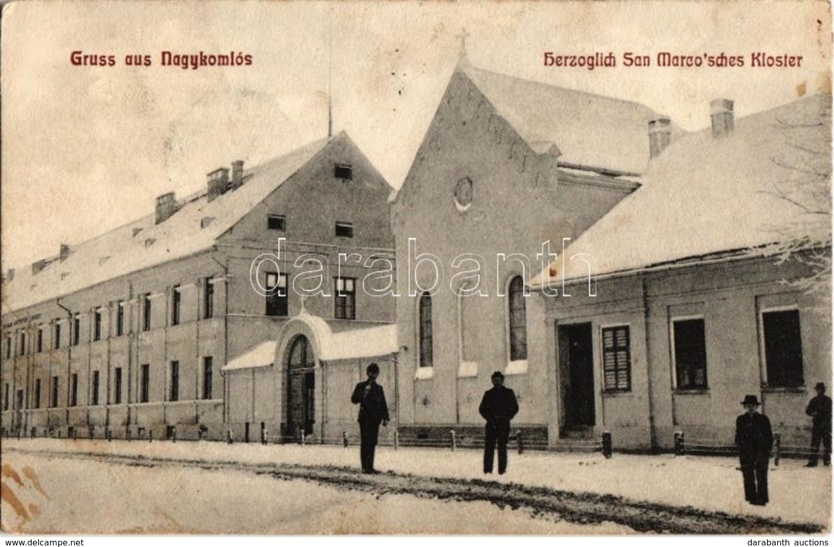 T2/T3 1907 Nagykomlós, Comlosu Mare; Herzoglich San Marco'sches Kloster / San Marco Hercegnő Féle Leánynevelő Intézet és - Sin Clasificación