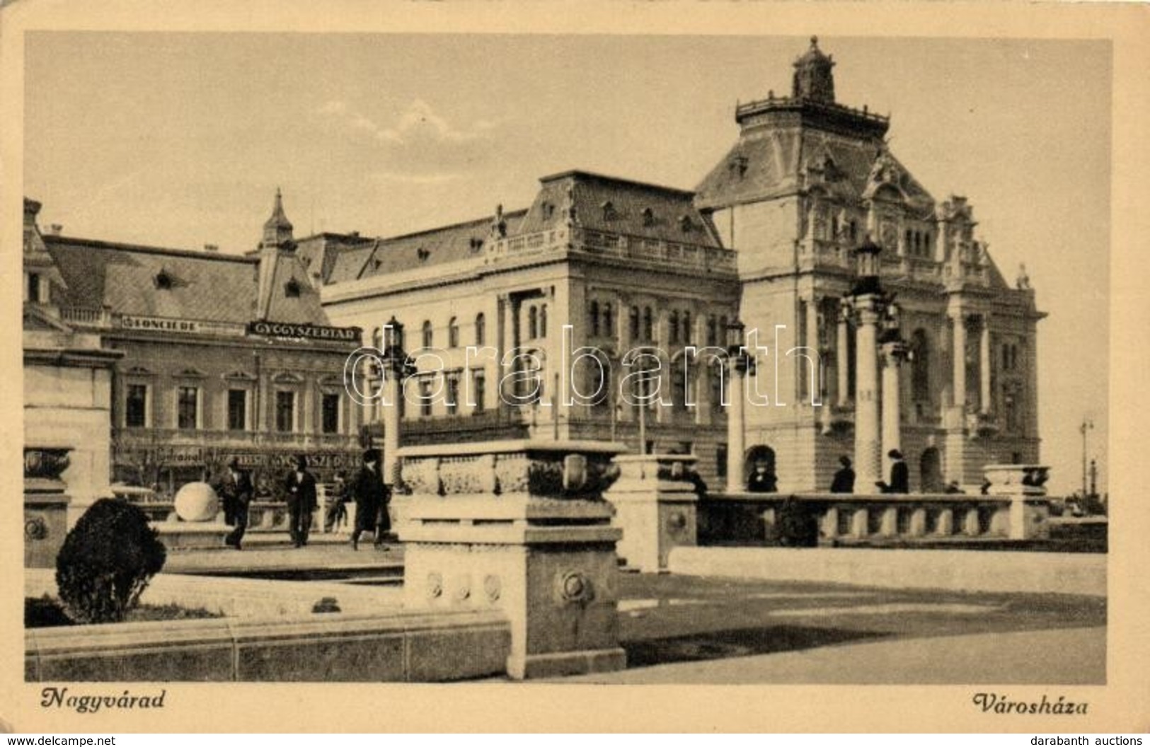 * T2 Nagyvárad, Oradea; Városháza, Gyógyszertár / Town Hall, Pharmacy - Sin Clasificación