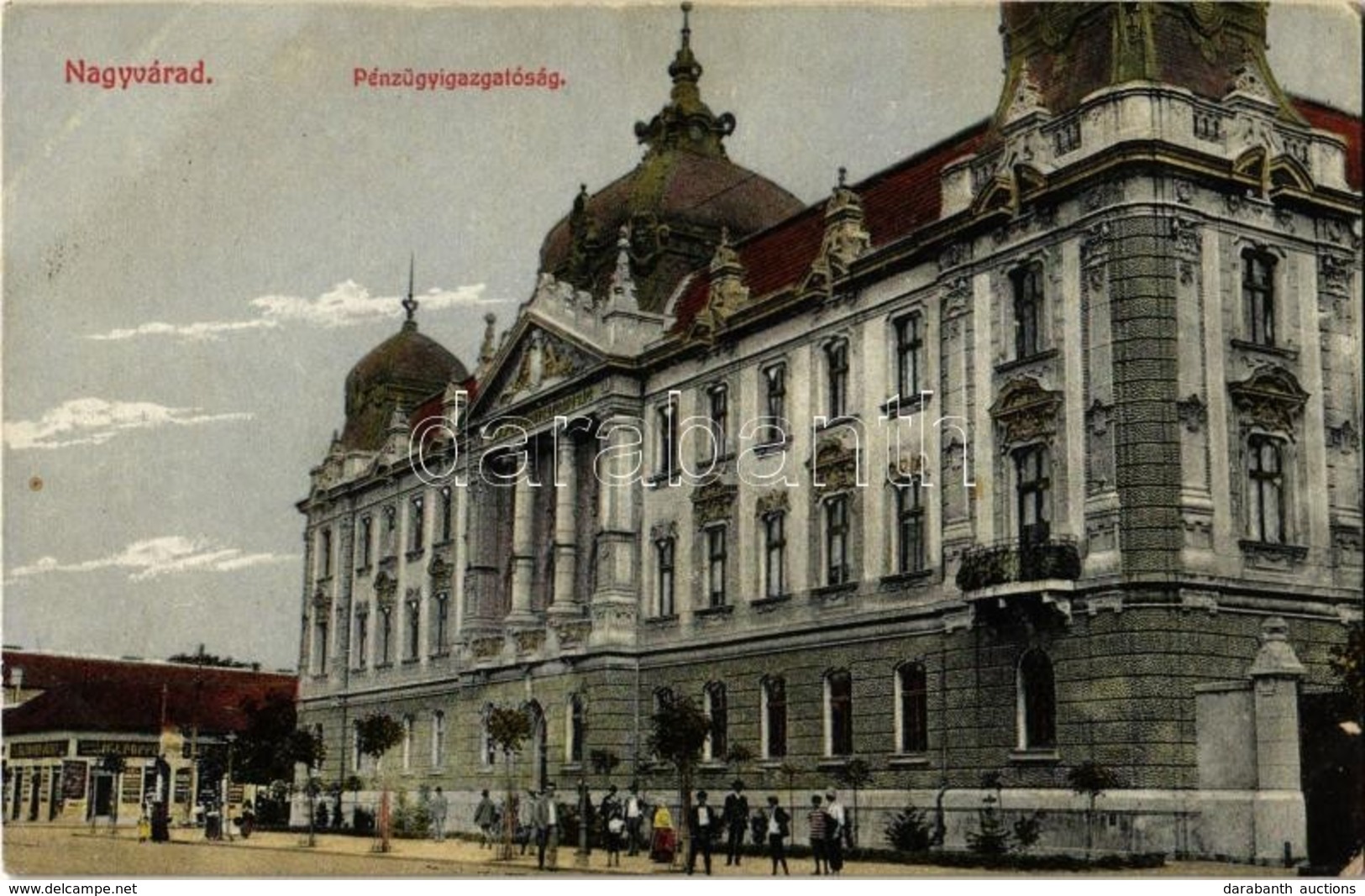 * T2/T3 Nagyvárad, Oradea; Pénzügyigazgatóság Palotája, Popper József üzlete. Kiadja Sipos József / Palace Of The Financ - Sin Clasificación