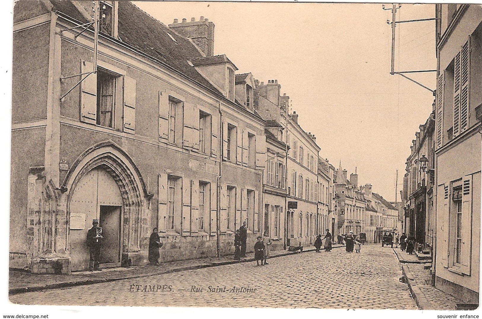 CPA Etampes Rue Saint Antoine St 91 Essonne - Etampes