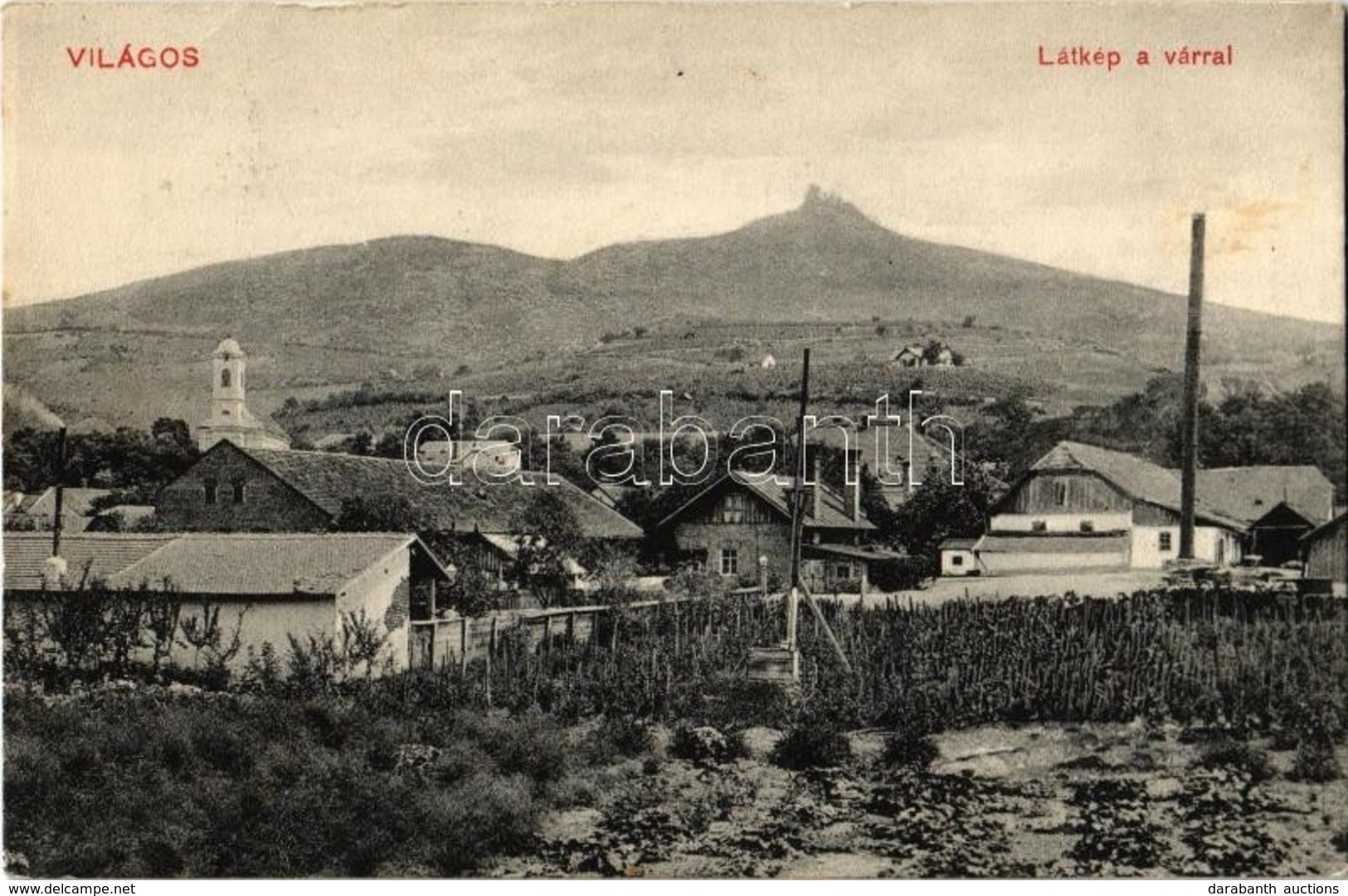 T2 1911 Világos, Siria; Látkép A Várral. W. L. Bp. 5240. Wéber Kiadása / Cetatea Siriei / General View With Castle Ruins - Zonder Classificatie