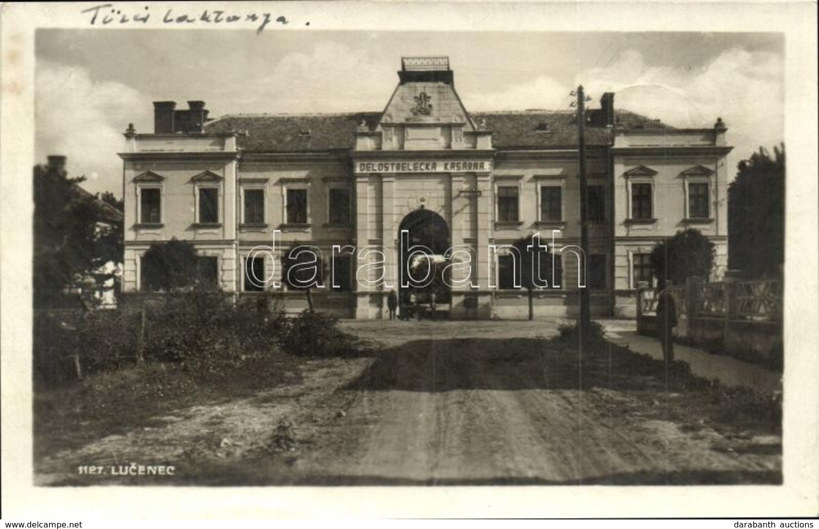 T2 Losonc, Lucenec; Delostrelecka Kasarna / Tüzérségi Kaszárnya / Artillery Barracks. '1938 Losonc Visszatért' So. Stpl - Ohne Zuordnung