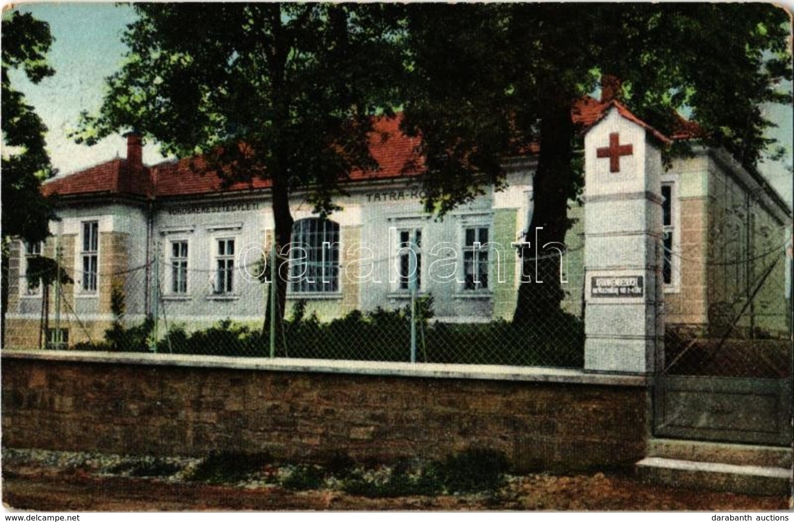 T2 1916 Szepesszombat, Georgenberg, Spisská Sobota; Vöröskeresztegyleti Tátra Kórház. Kiadja Hensch Ede Fia / Hospital O - Sin Clasificación