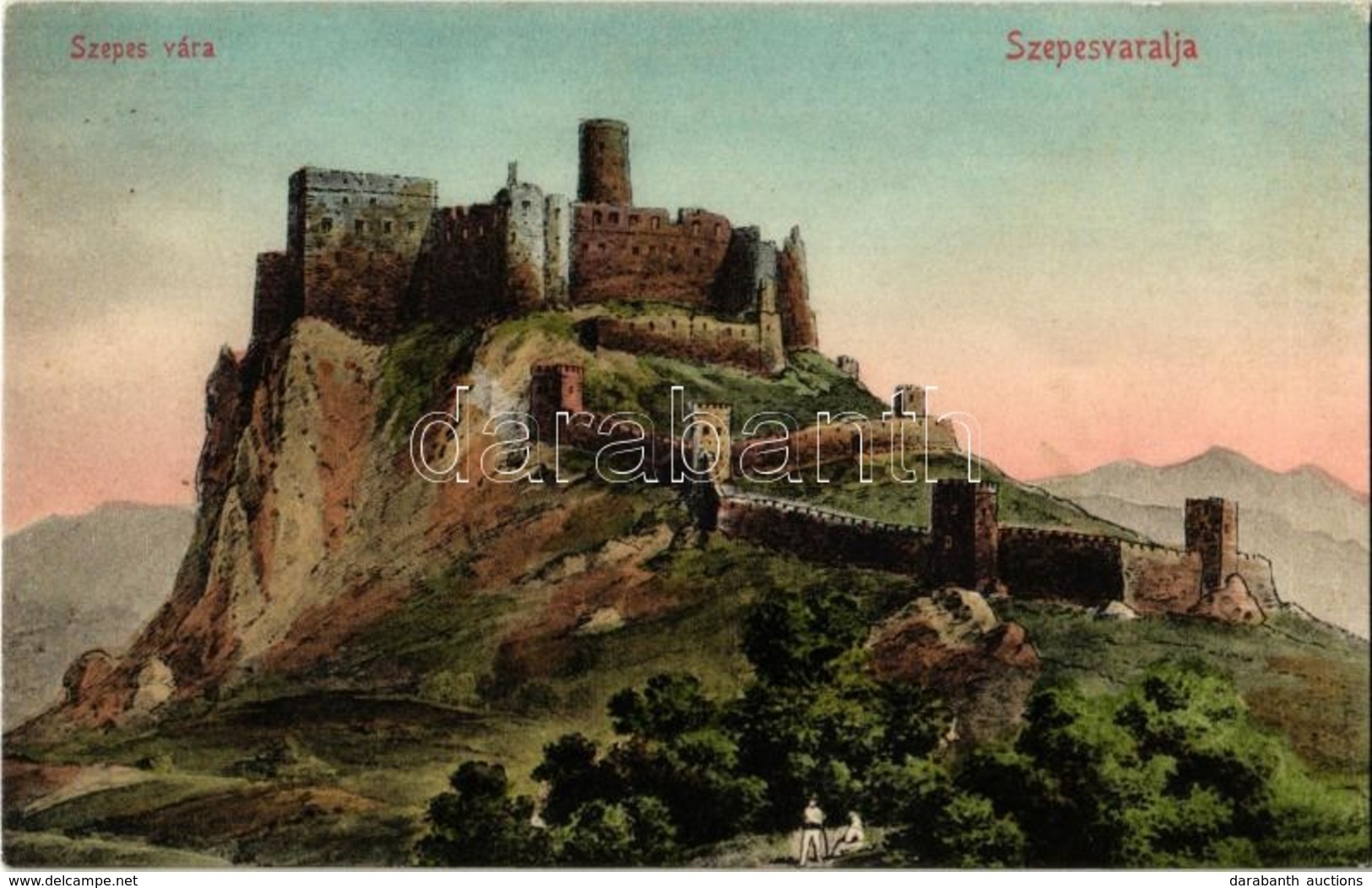 ** T1/T2 Szepesváralja, Spisské Podhradie; Szepes Vára / Spissky Hrad / Zipser Schloss / Old Castle - Unclassified