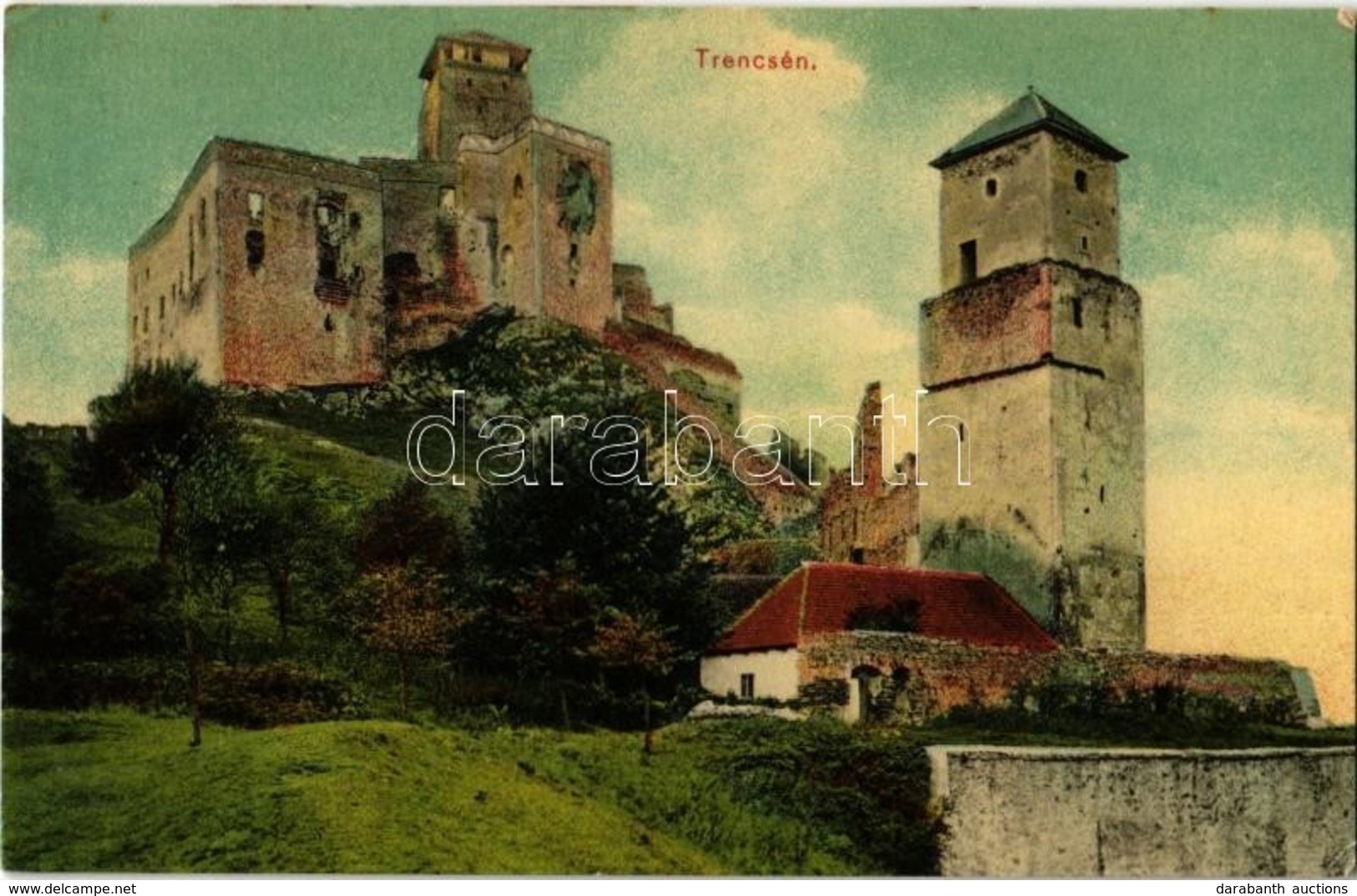 ** T2/T3 Trencsén, Trencín; Vár. Kiadja Gansel Lipót / Trenciansky Hrad / Castle (EK) - Sin Clasificación