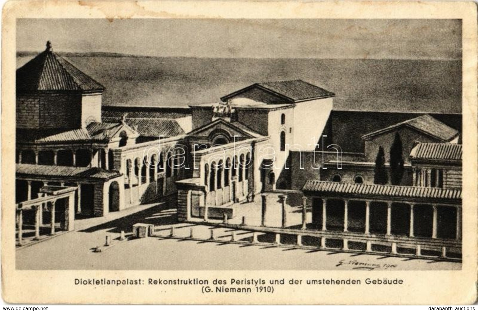 ** T2/T3 Split, Dioklecijanova Palaca, Rekonstrukcija Peristila I Okolnih Zgrada / Diokletianpalast, Rekonstruktion Des  - Zonder Classificatie