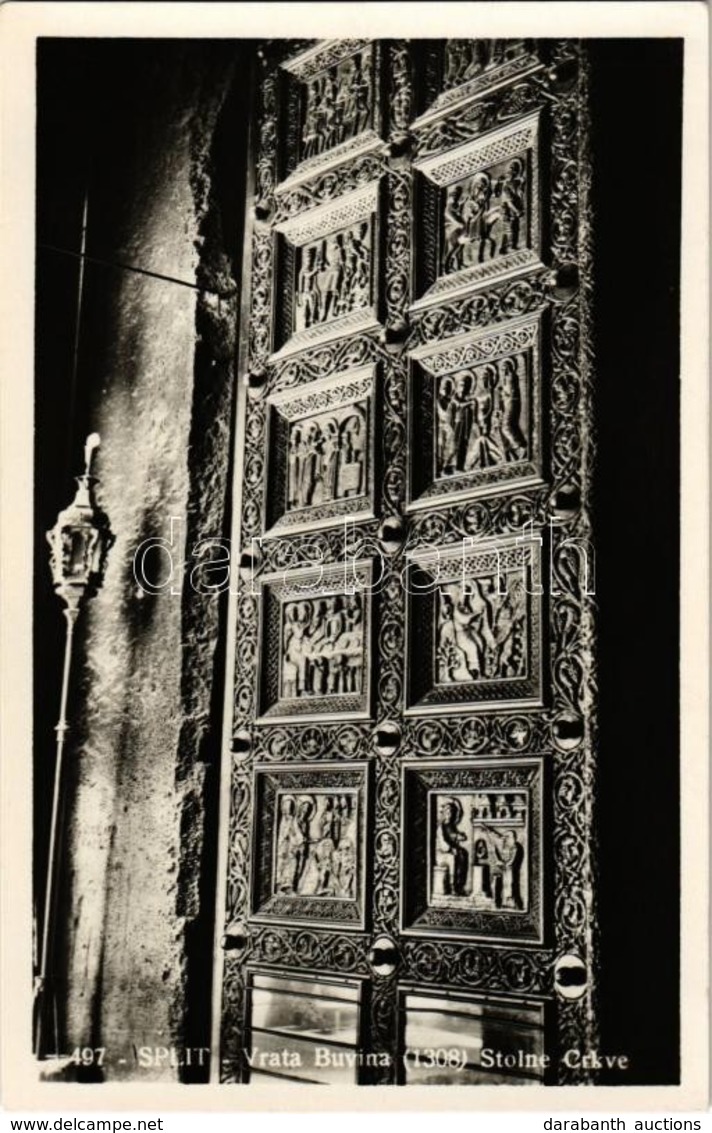 ** T1 Split, Vrata Buvina Stolne Crkve / Cathedral Door, Photo - Zonder Classificatie