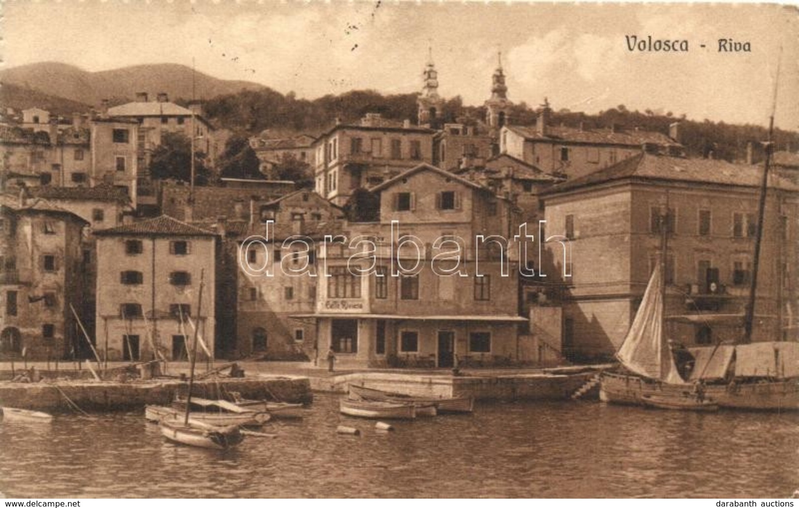 * T2/T3 Volosko, Volosca, Abbazia, Riva / Riverside, Sailing Ship, Boats (gluemark) - Unclassified