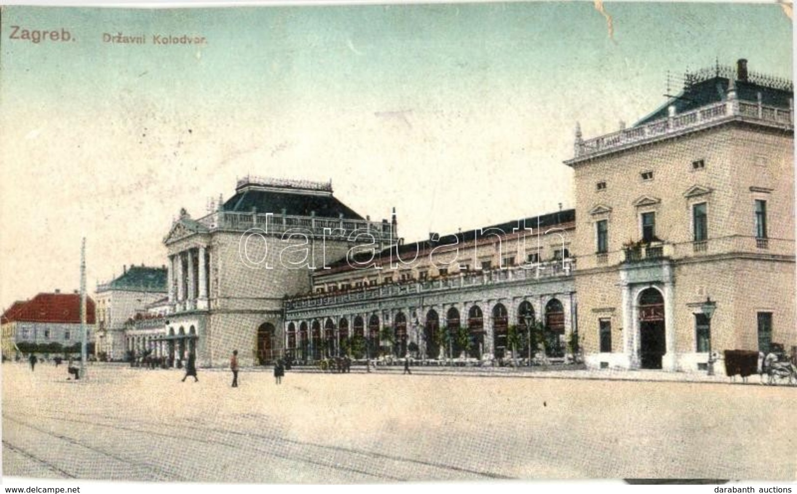 * T4 Zagreb, Agram, Zágráb; Dzravni Kolodvor / Bahnhof / Vasútállomás / Railway Station (vágott / Cut) - Zonder Classificatie