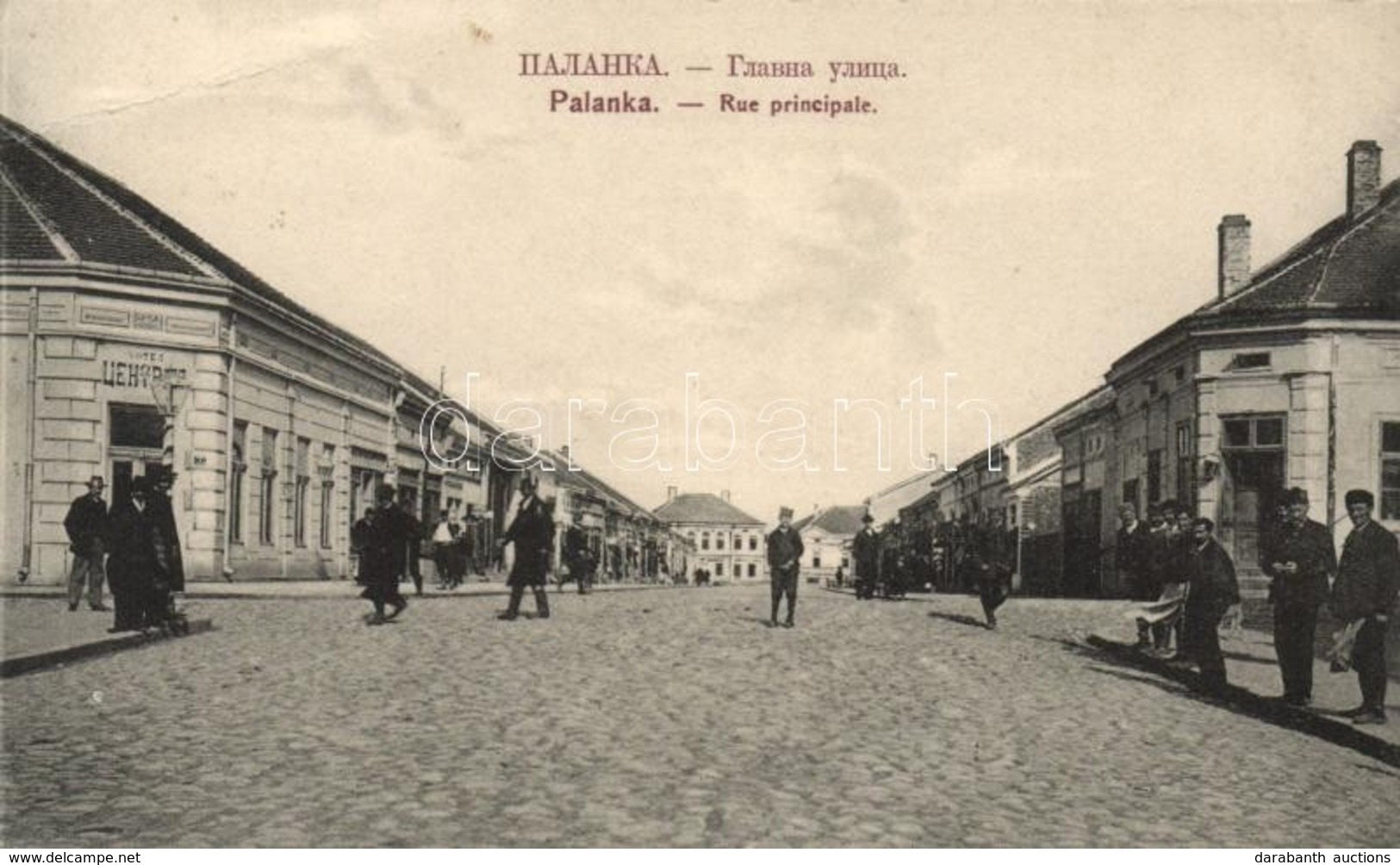 * T2/T3 Palánka, Bácska-Palánka, Backa Palanka; Fő Utca, üzletek / Rue Principale / Main Street, Shops (EB) - Non Classés