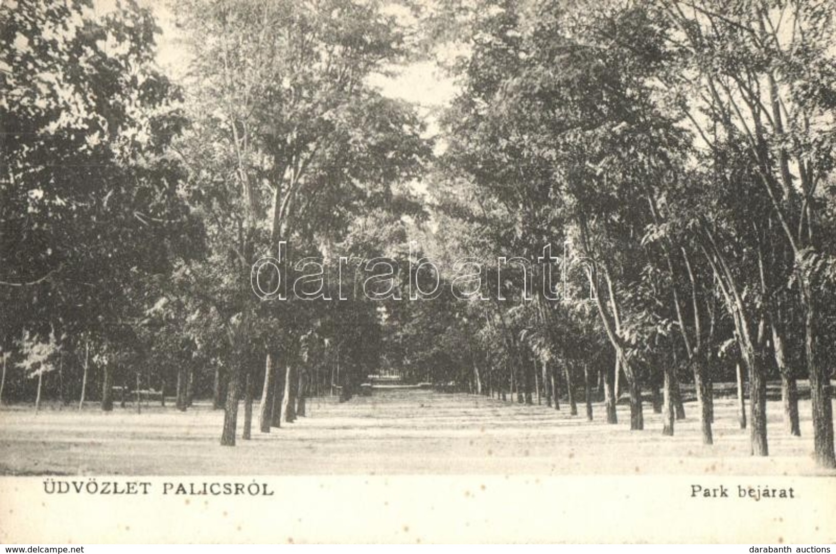 ** T2/T3 Palics, Palic; Park Bejárata / Entry To The Park  (EK) - Unclassified