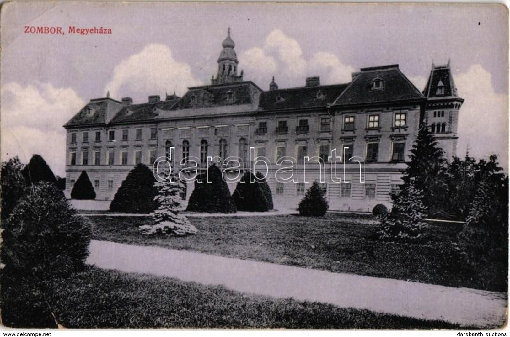 * T3 Zombor, Sombor; Megyeháza. Kiadja Kovács Mariska / County Hall (EB) - Zonder Classificatie