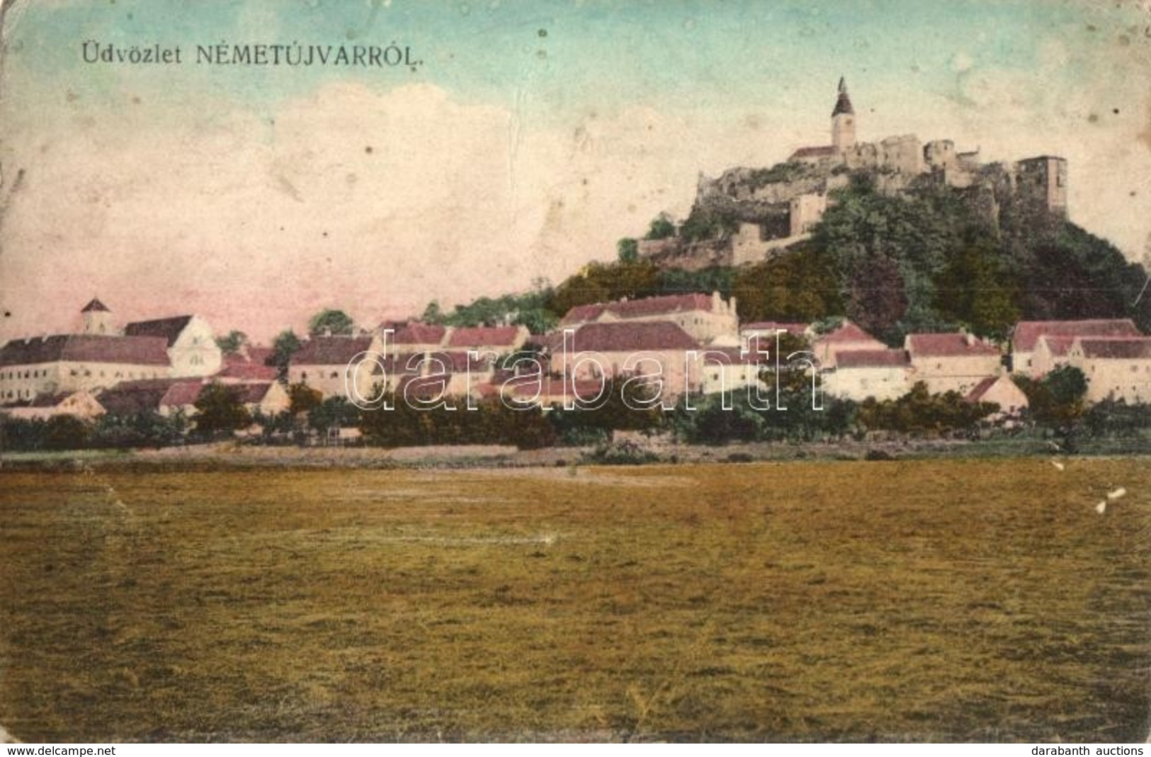 T2/T3 1919 Németújvár, Güssing; Vár / Burg / Castle (EK) - Ohne Zuordnung