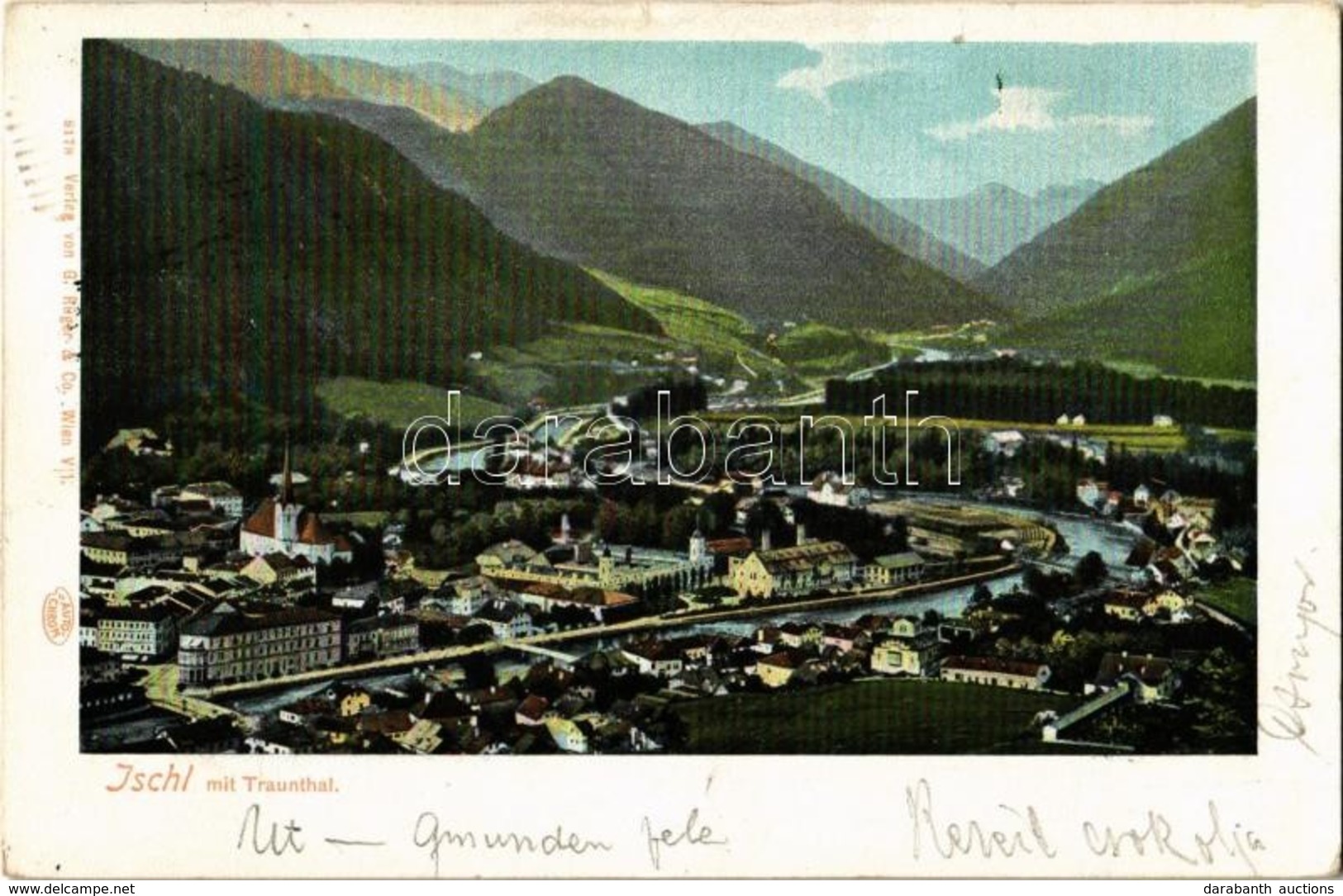 T2/T3 Bad Ischl, Traunthal / General View, Valley (small Tear) - Ohne Zuordnung