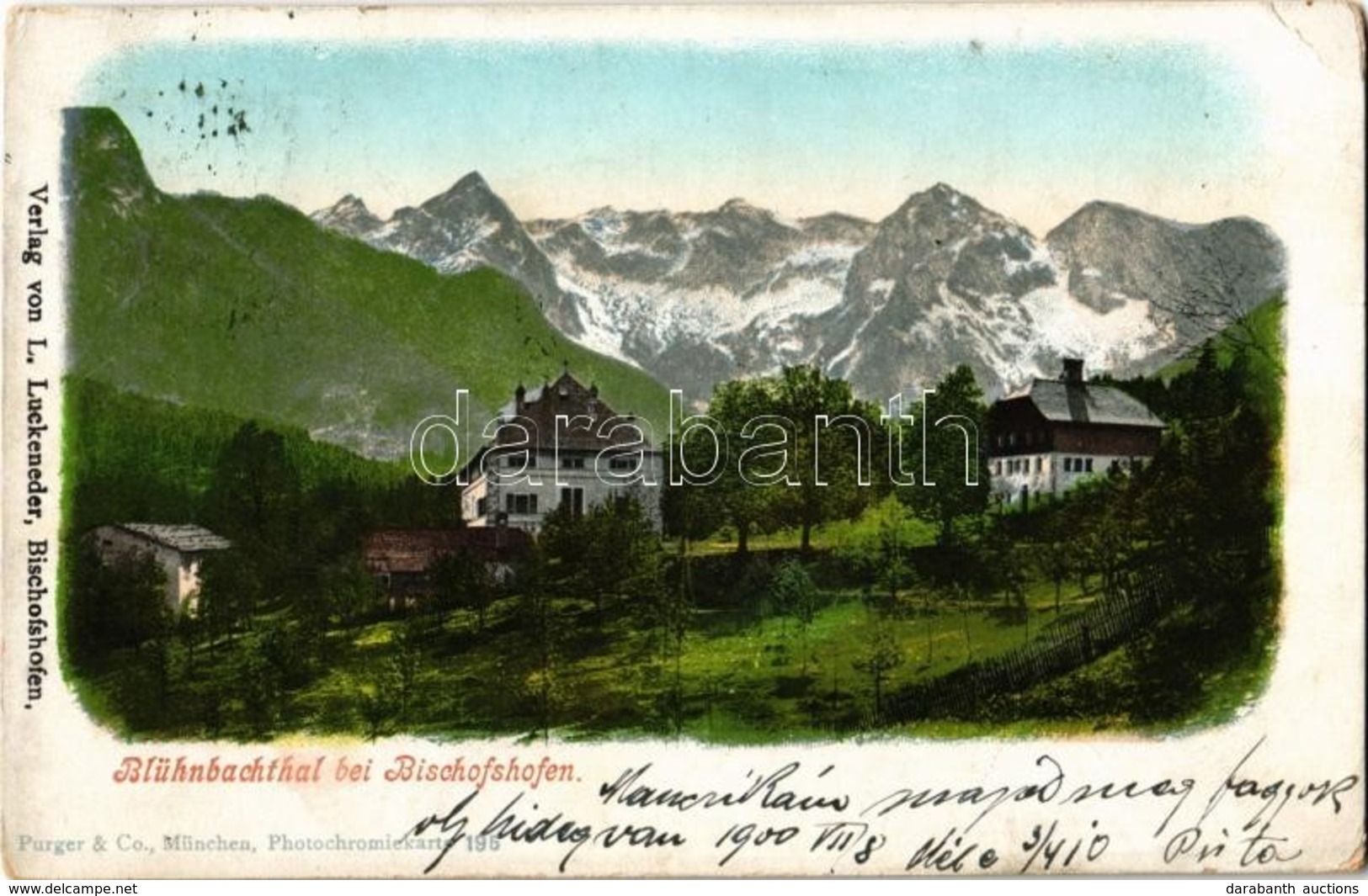 T2/T3 1900 Bischofshofen, Blühnbachthal / Valley (EK) - Non Classés