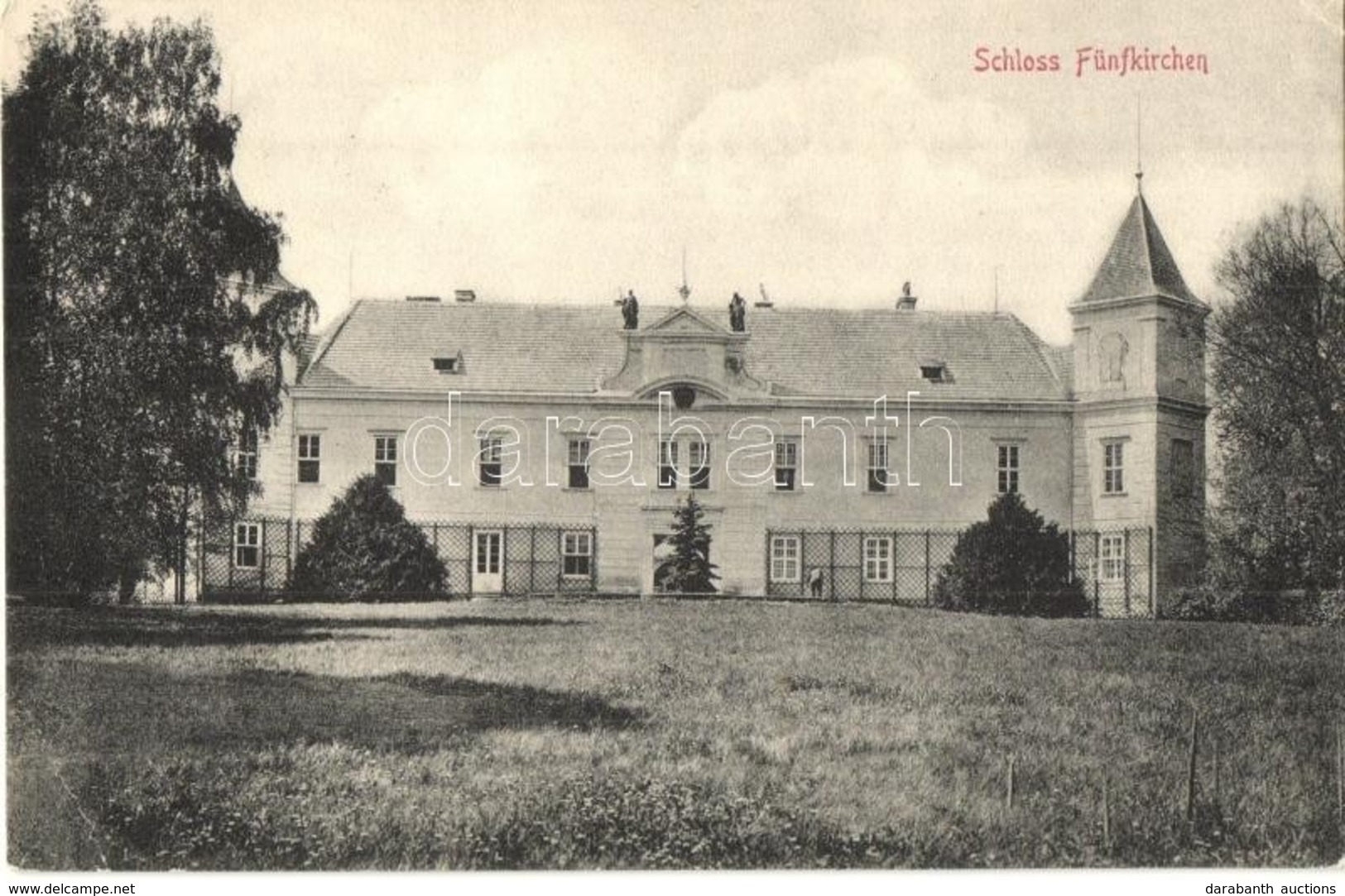 ** T2/T3 Drasenhofen, Schloss Fünfkirchen. Verlag J. Nafe / Castle (EK) - Non Classés