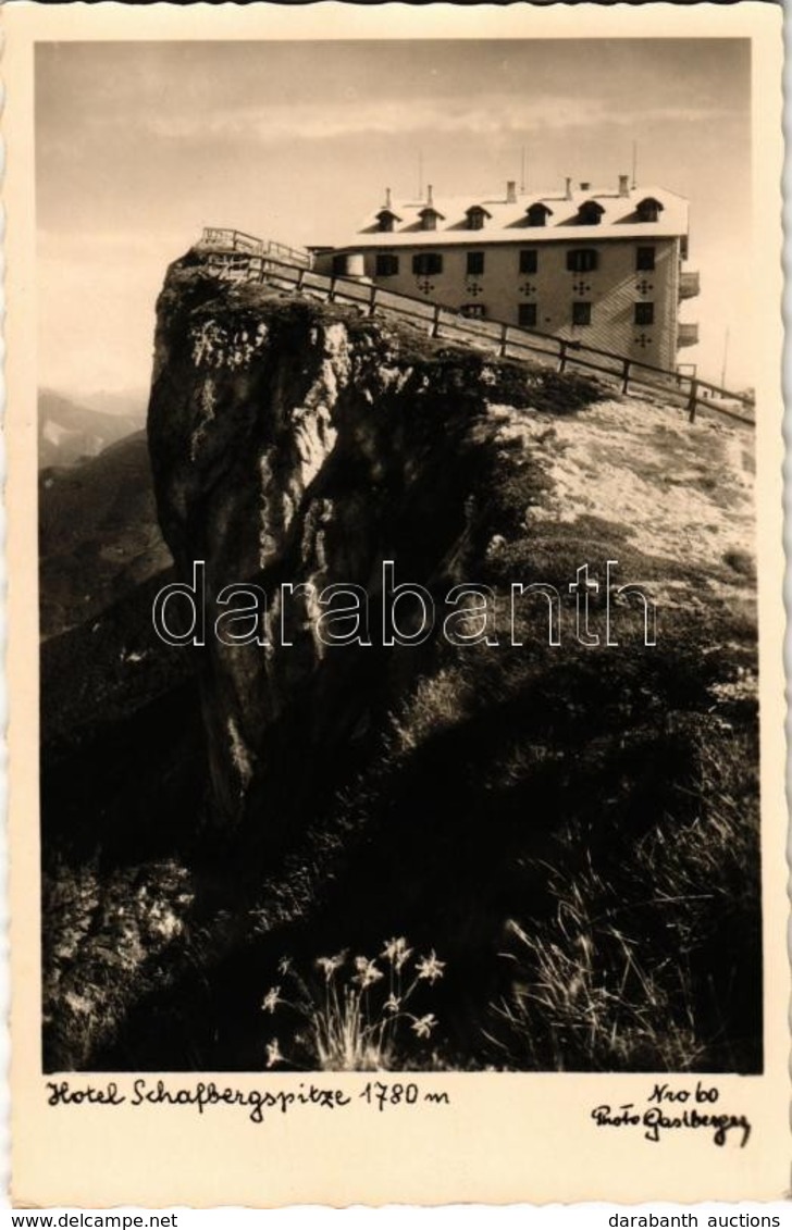 * T1/T2 Salzkammergut, Schafberg, Hotel Schafbergspitze / Mountain Peak, Hotel + 'Hotel Schafbergspitze 1780 M. Seehöhe' - Zonder Classificatie