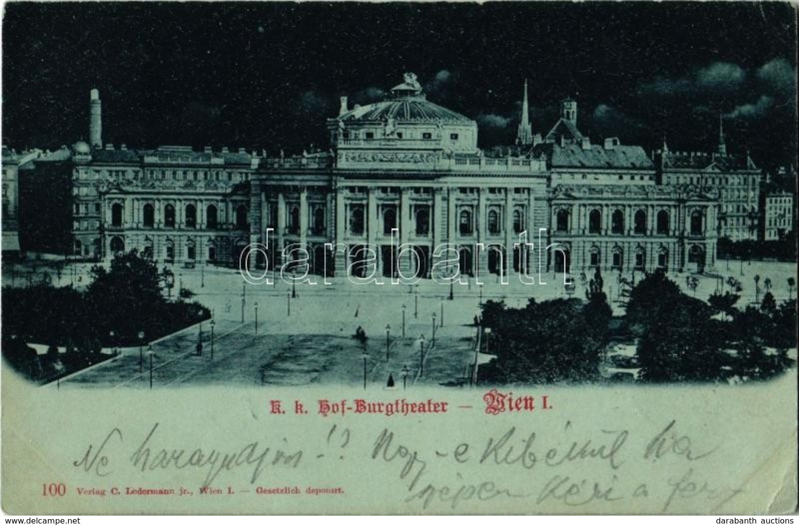 T2/T3 1899 Vienna, Wien, Bécs I. K. K. Hof-Burgtheater / Theatre (EK) - Zonder Classificatie