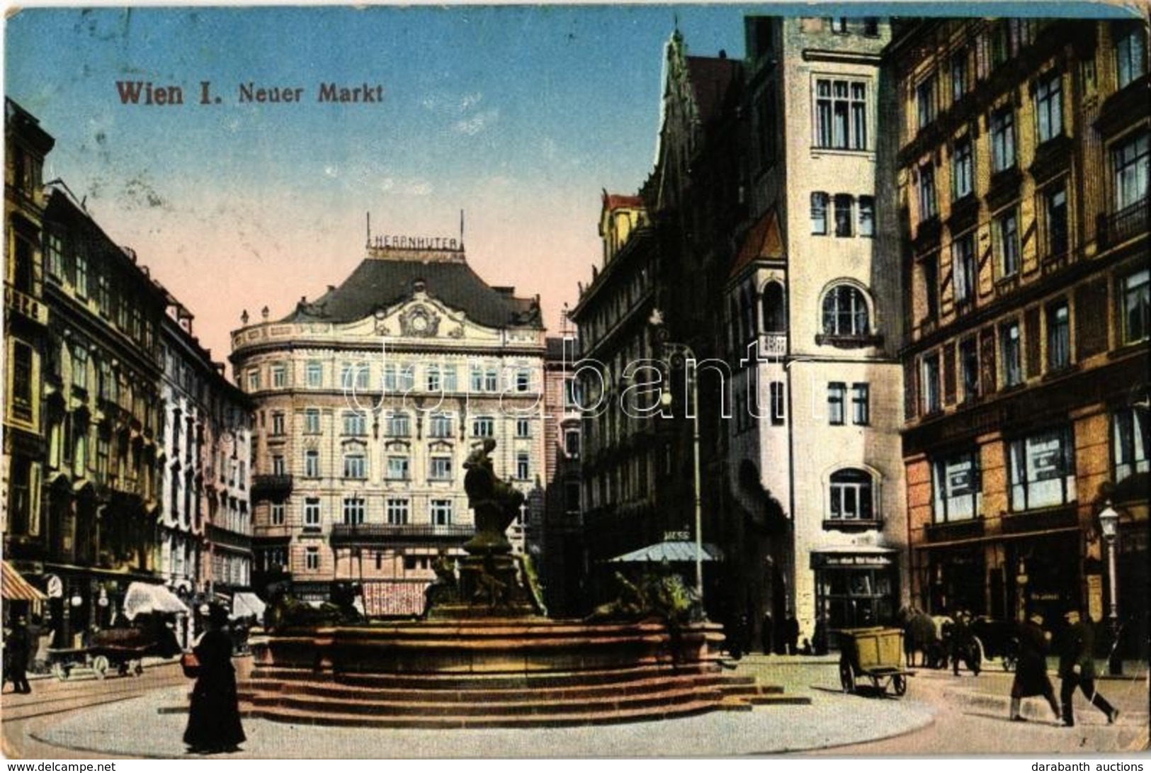 T2/T3 1915 Vienna, Wien, Bécs I. Neuer Markt / Market Square (EK) - Zonder Classificatie