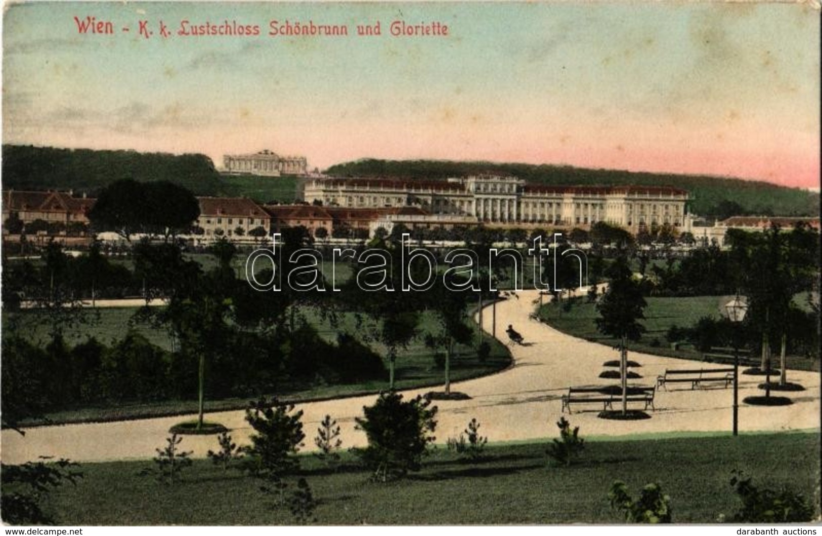 ** T2 1912 Vienna, Wien, Bécs XIII. K. K. Lustschloss Schönbrunn Und Gloriette / Palace, Park, B.K.W.I. 561 - Zonder Classificatie