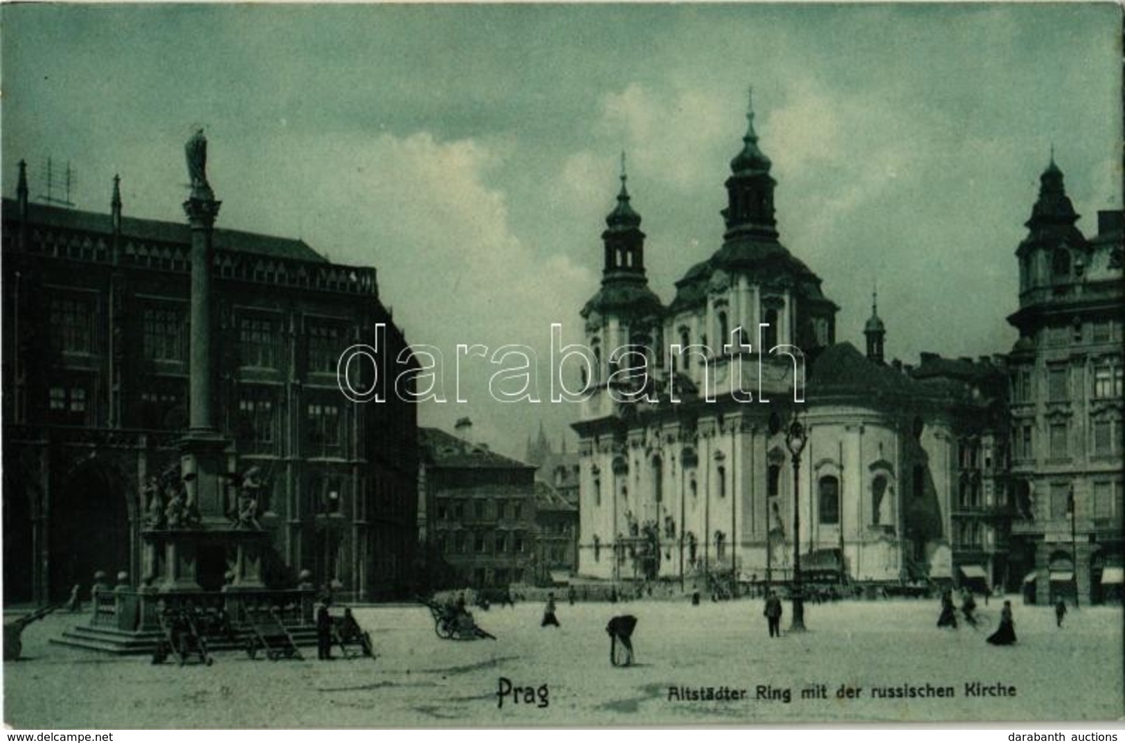 ** T2/T3 Praha, Prag, Prague; Altstädter Ring Mit Der Russischen Kirche / Old Town Square, Russian Orthodox Cathedral. P - Ohne Zuordnung