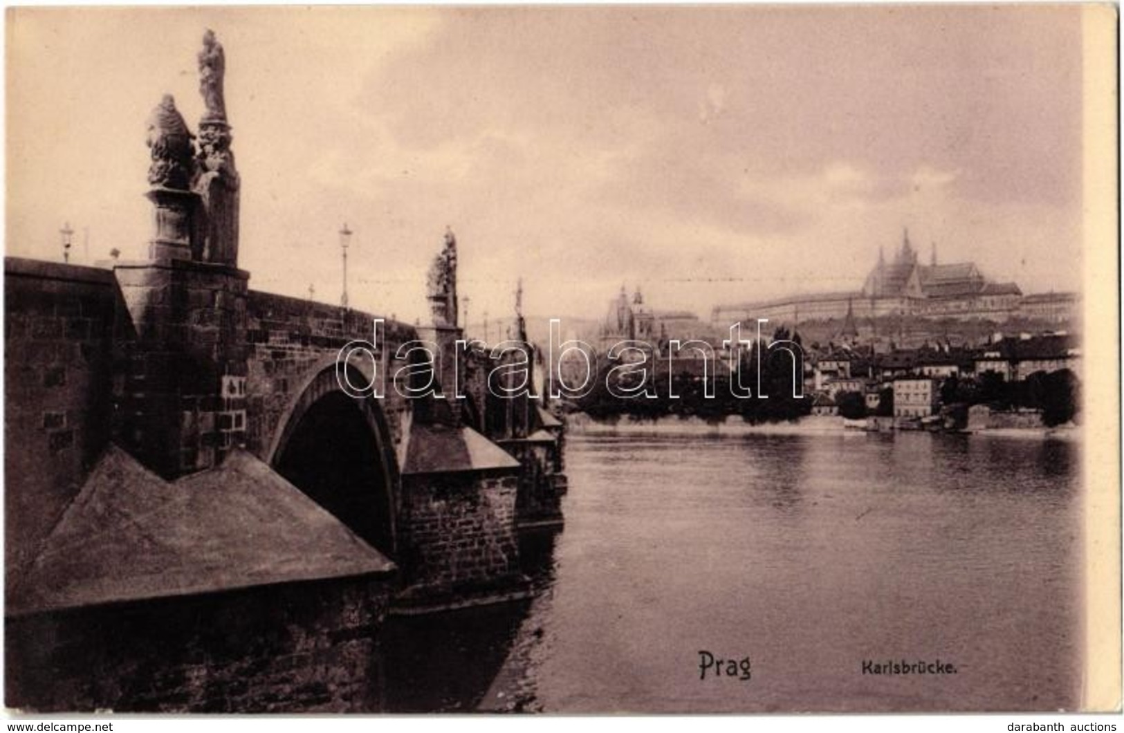 ** T1/T2 Praha, Prag, Prague; Karlsbrücke. Photobrom No. 54. / Karluv Most / Charles Bridge - Non Classés