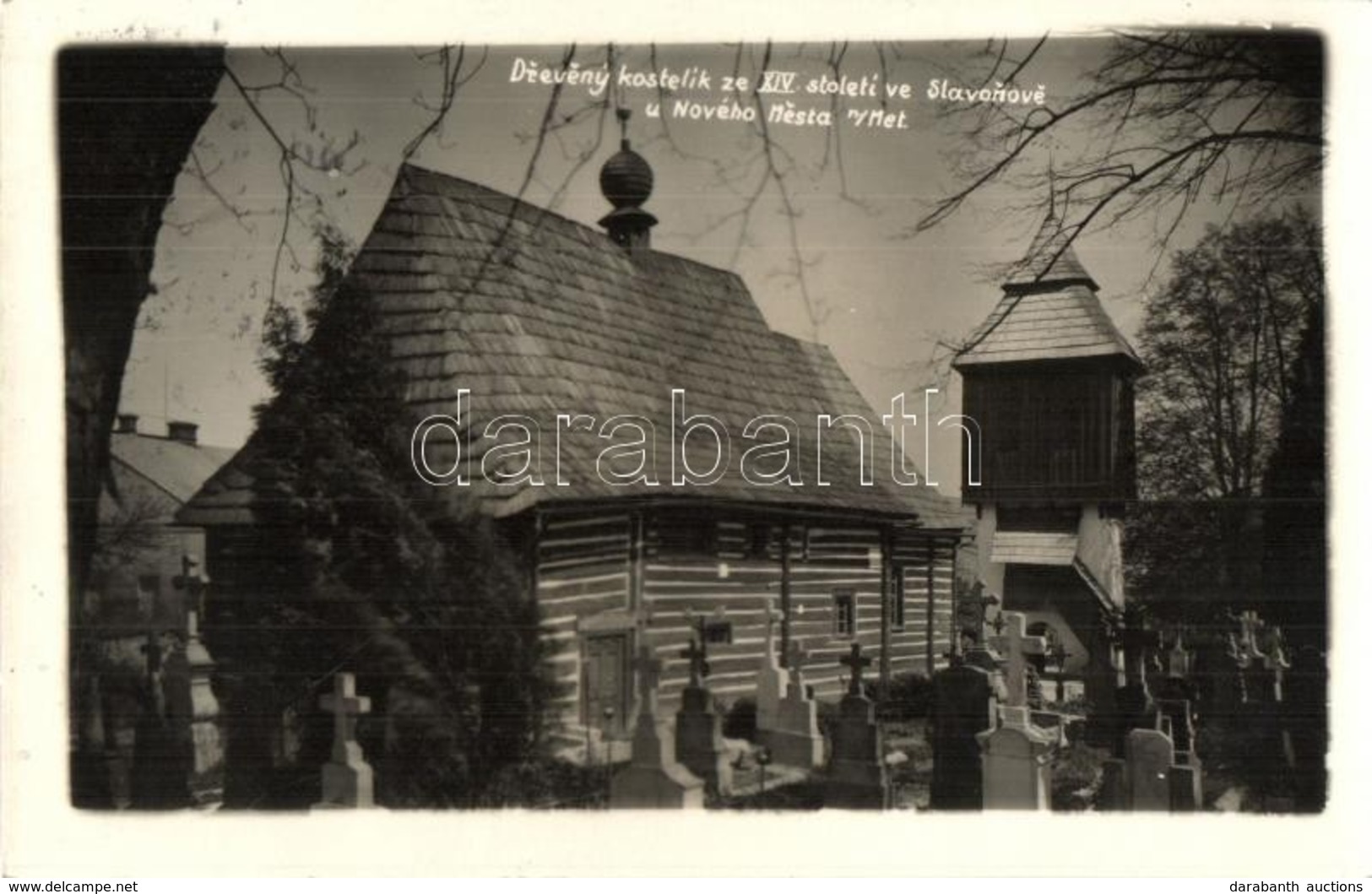 T2 Slavonov (Nové Mesto Nad Metují), Dreveny Kostelík Ze XIV. Století Ve Slavonevo / Wooden Church With Cemetery - Ohne Zuordnung