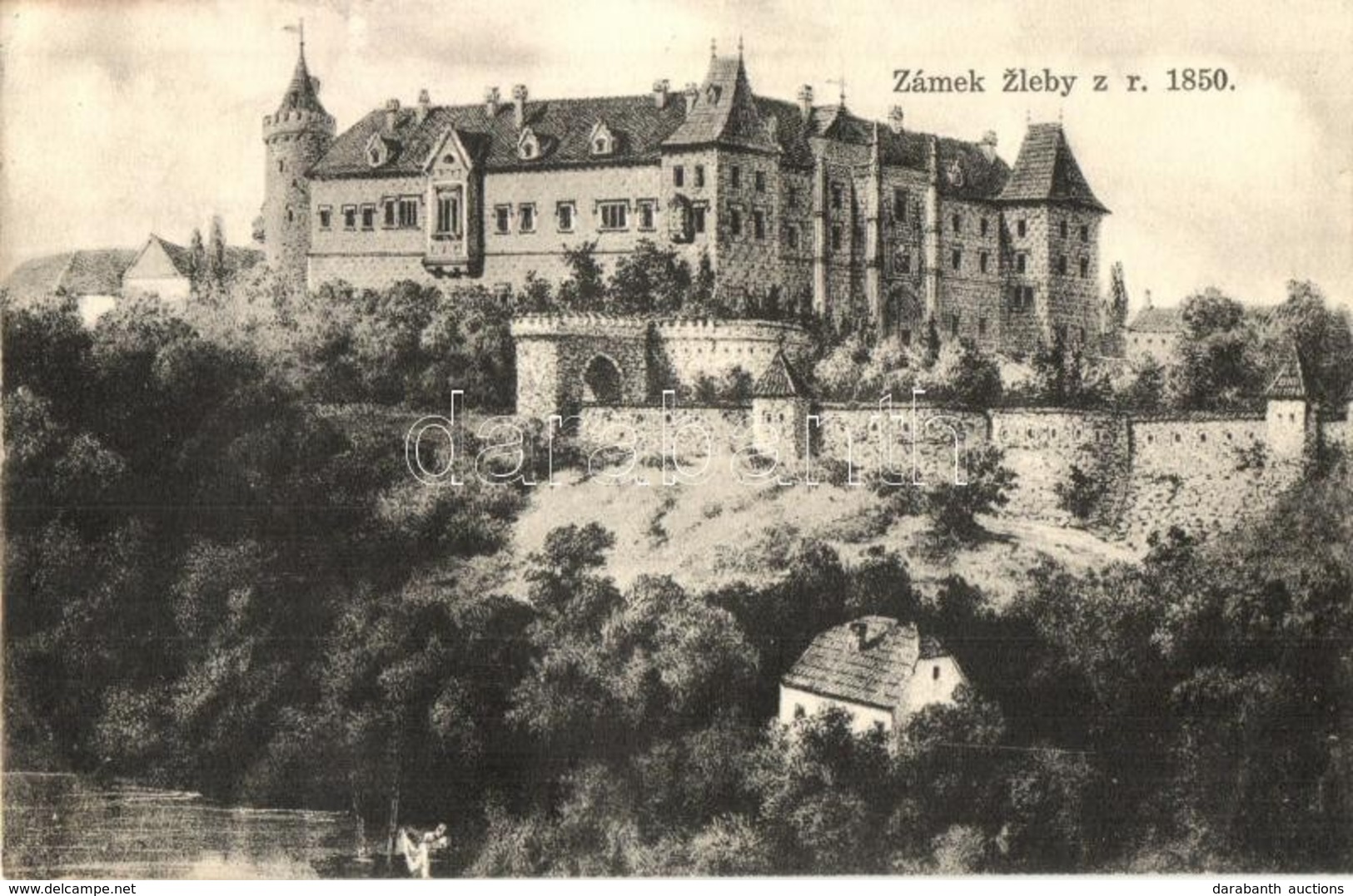 * T2/T3 1929 Zleby, Zámek / Castle  (EK) - Unclassified