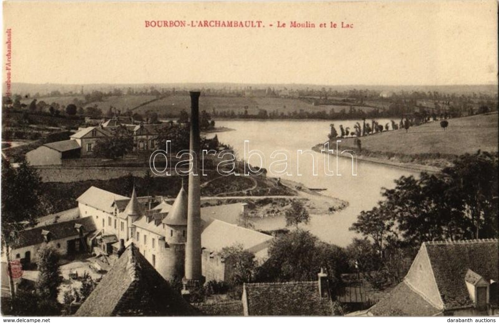 ** T1/T2 Bourbon-l'Archambault, Le Moulin Et Le Lac / Watermill, Lake - Zonder Classificatie