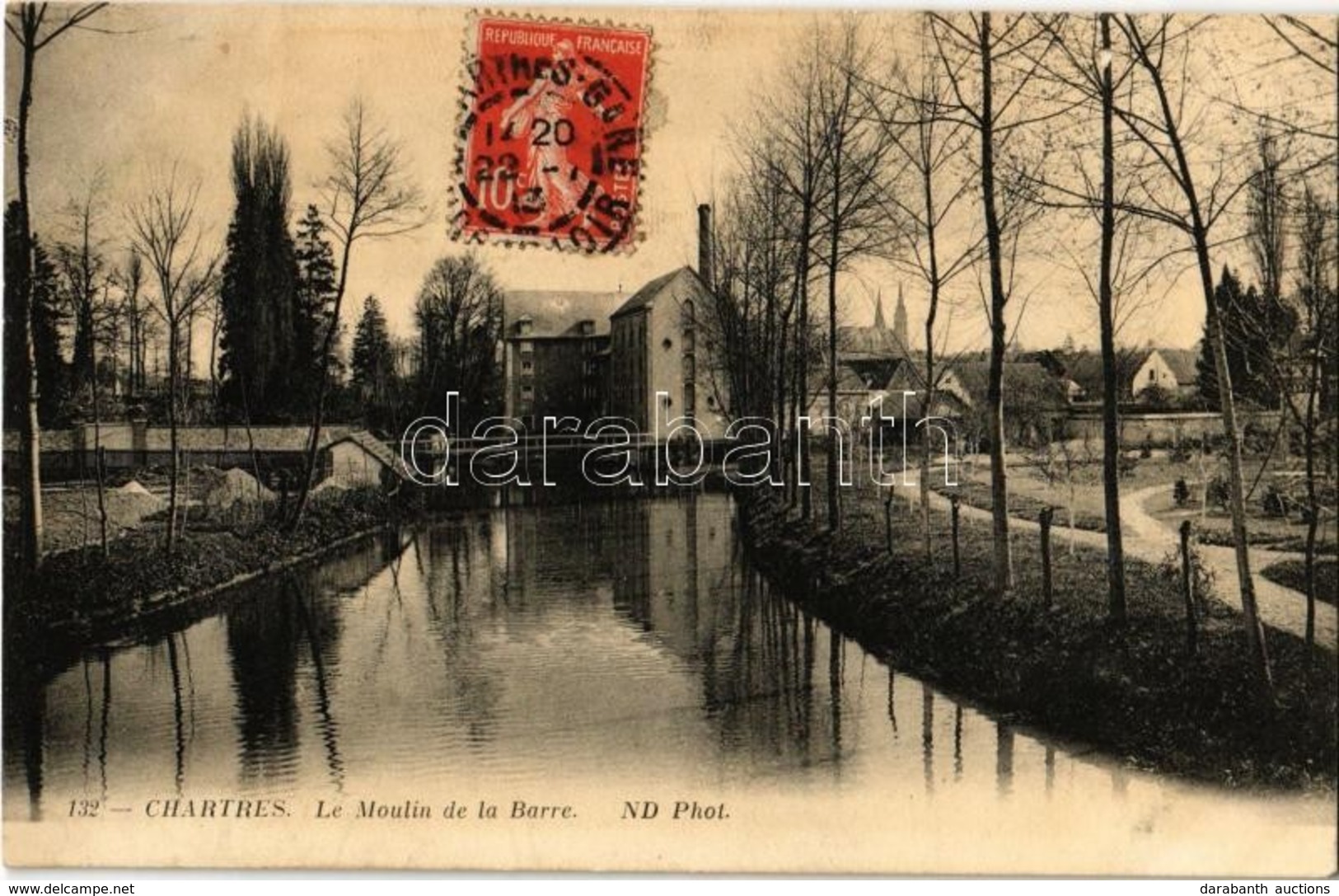 T2 1913 Chartres, Le Moulin De La Barre / Watermill, River - Non Classés