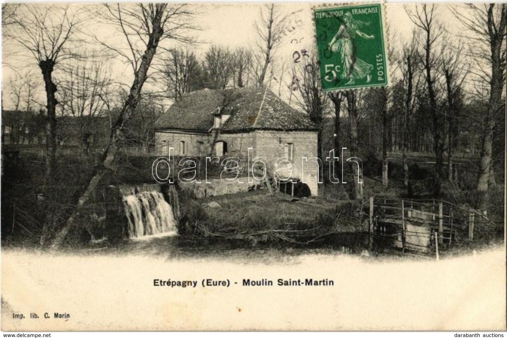 T2 Etrépagny, Moulin Saint-Martin / Watermill. TCV Card - Ohne Zuordnung