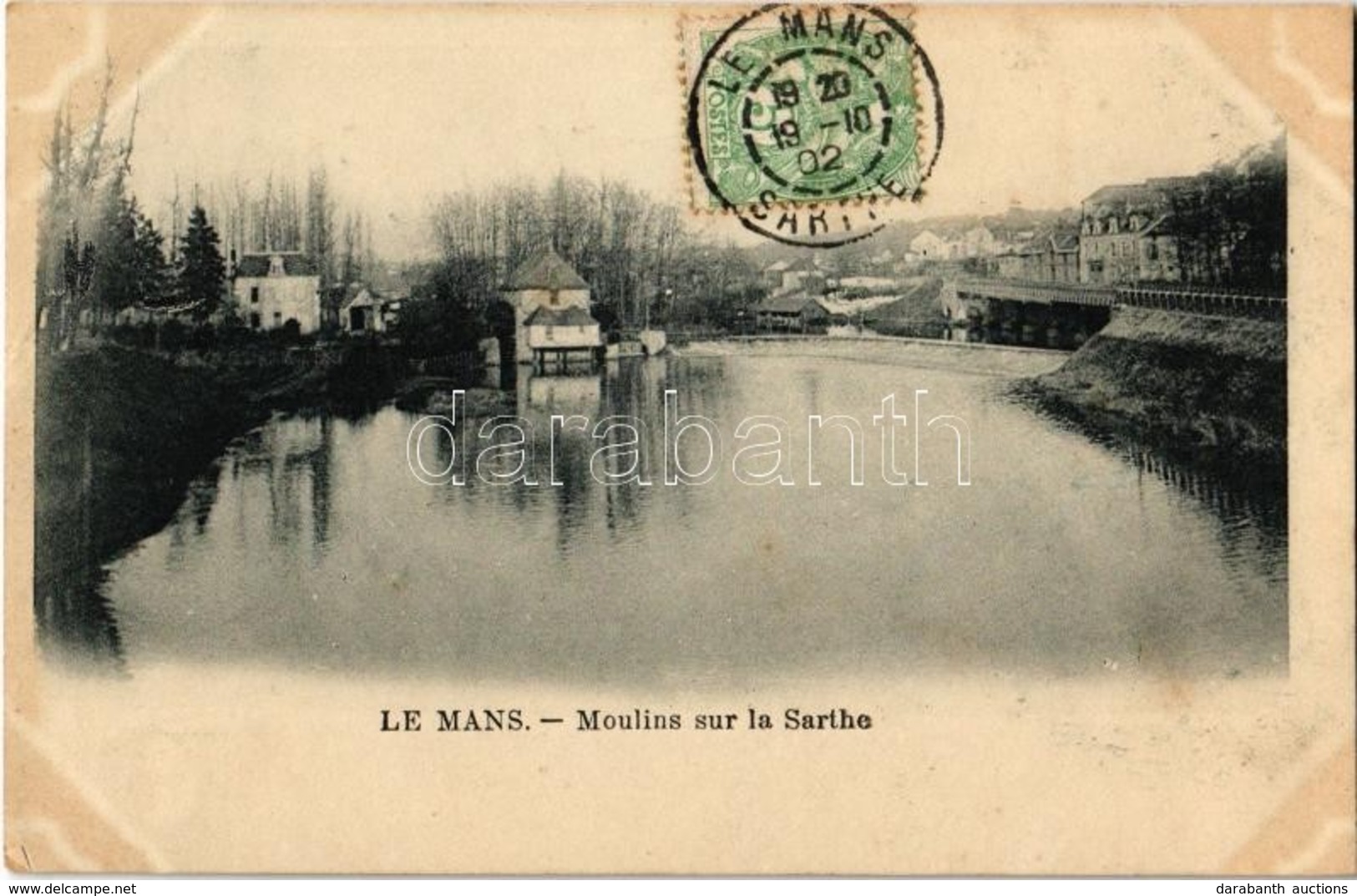 T2 1902 Le Mans, Moulins Sur La Sarthe / River, Watermills. TCV Card - Ohne Zuordnung
