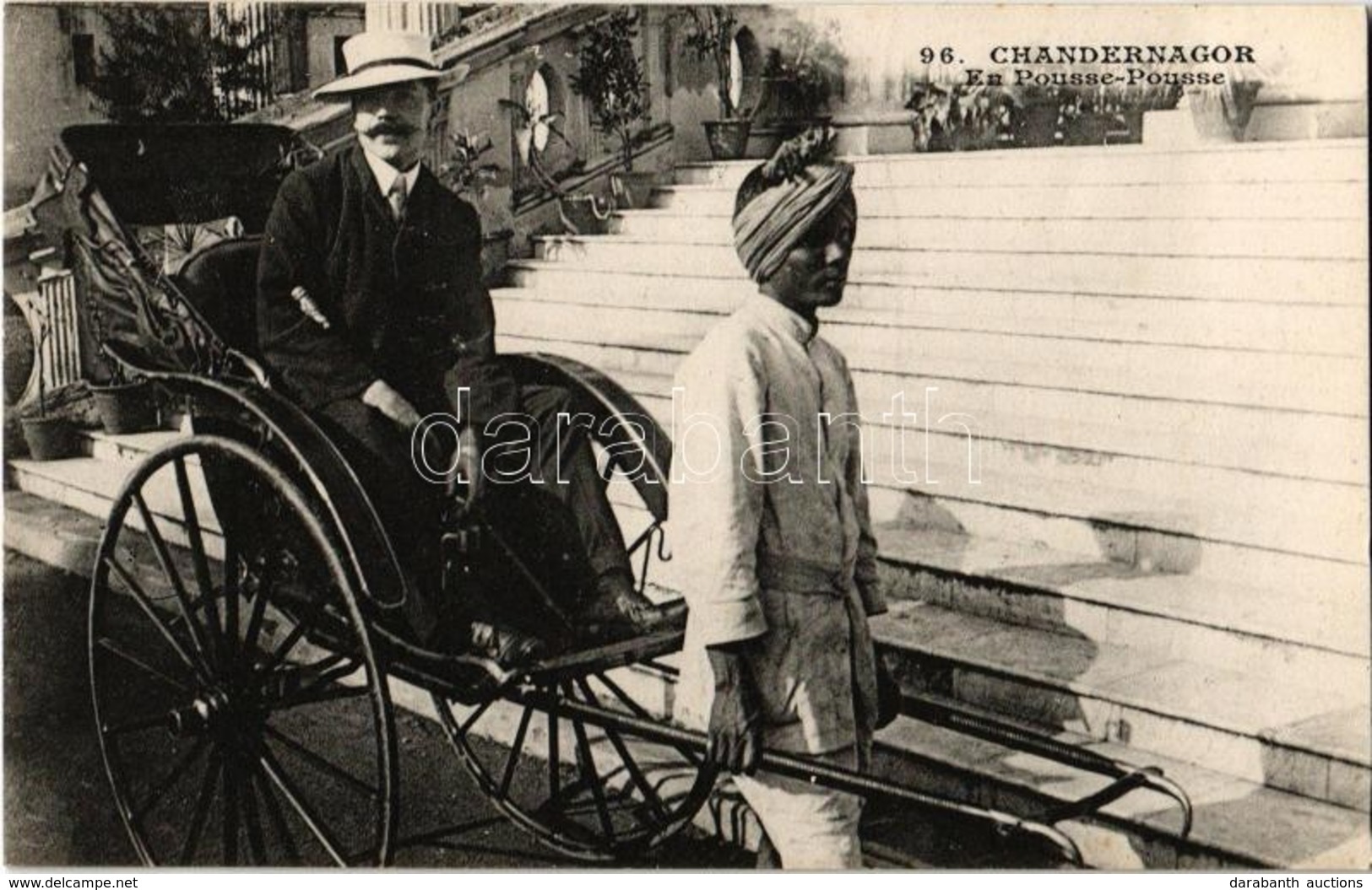 ** T2 Chandannagar, Chandernagor; En Pousse-Pousse / Rickshaw - Zonder Classificatie