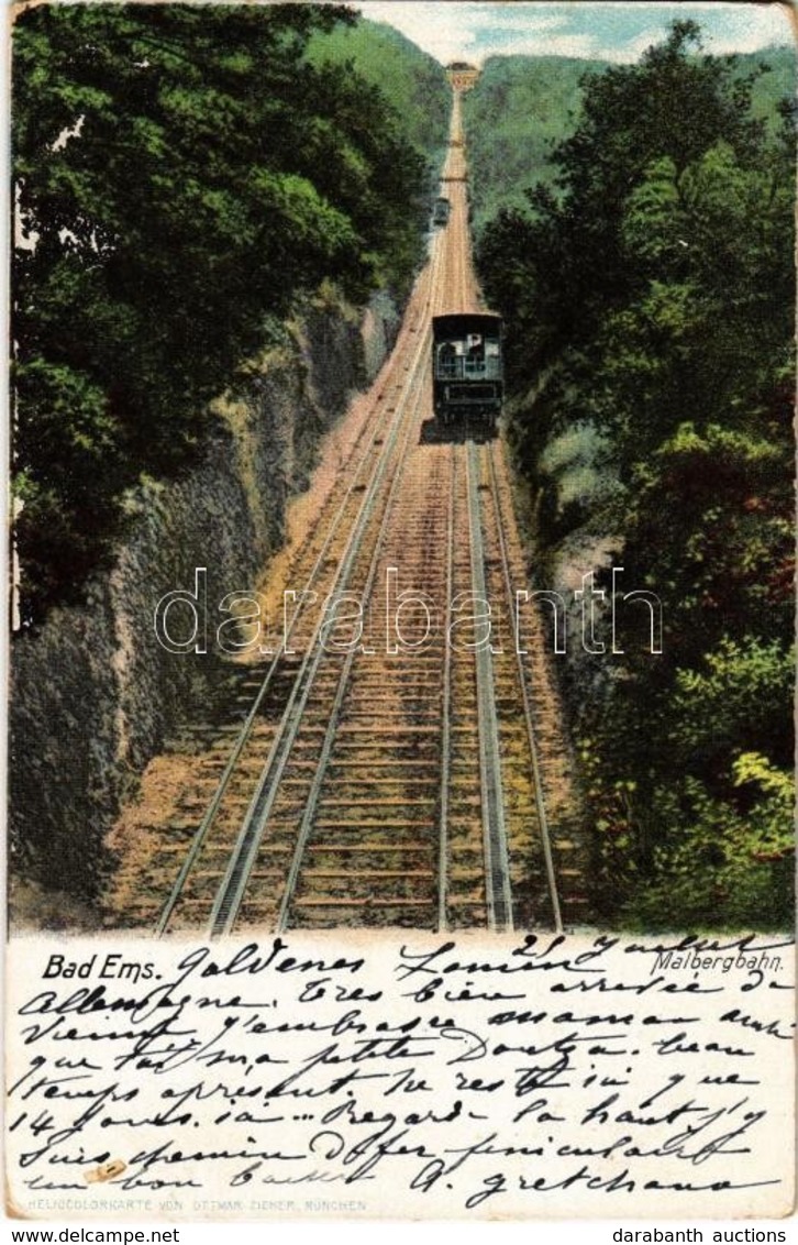T2/T3 1903 Bad Ems, Malbergbahn / Funicular Railway - Ohne Zuordnung