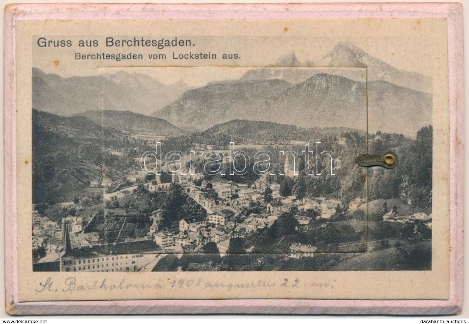 ** T2/T3 Berchtesgaden Vom Lockstein Aus -  Thick Wooden Leporello Postcard - Zonder Classificatie