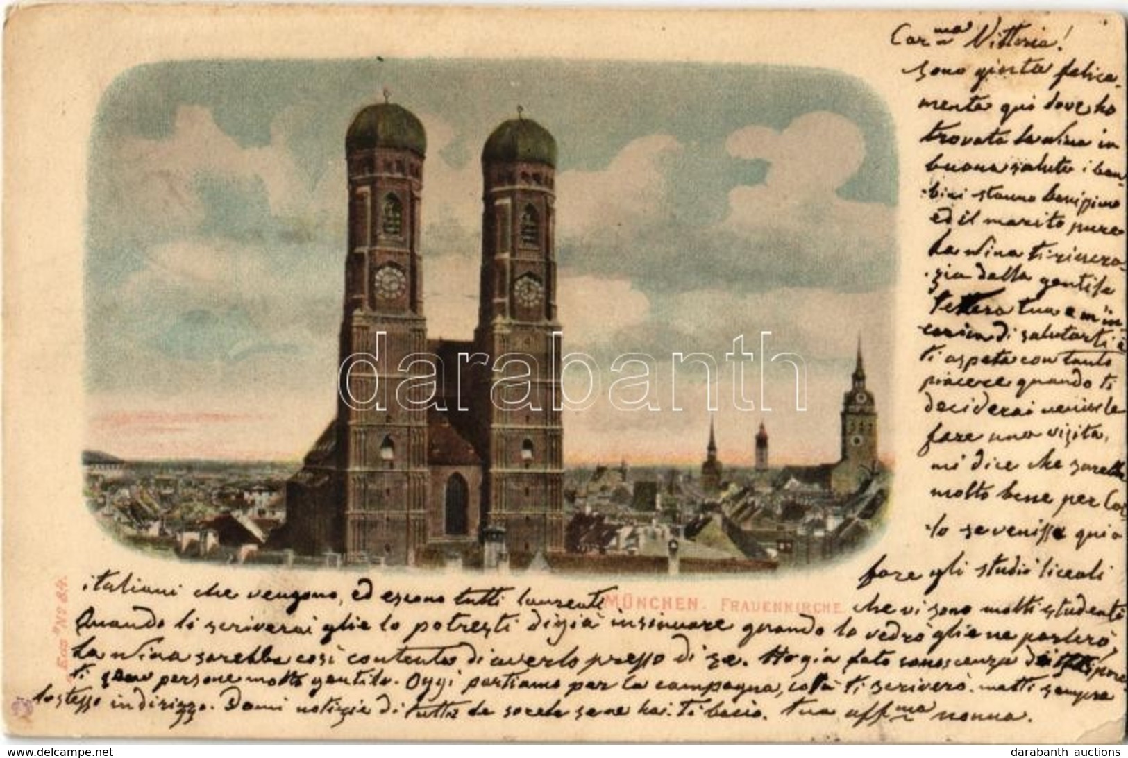 T2/T3 1903 München, Munich; Frauenkirche / Church, 'Eos' No. 84. (EK) - Ohne Zuordnung